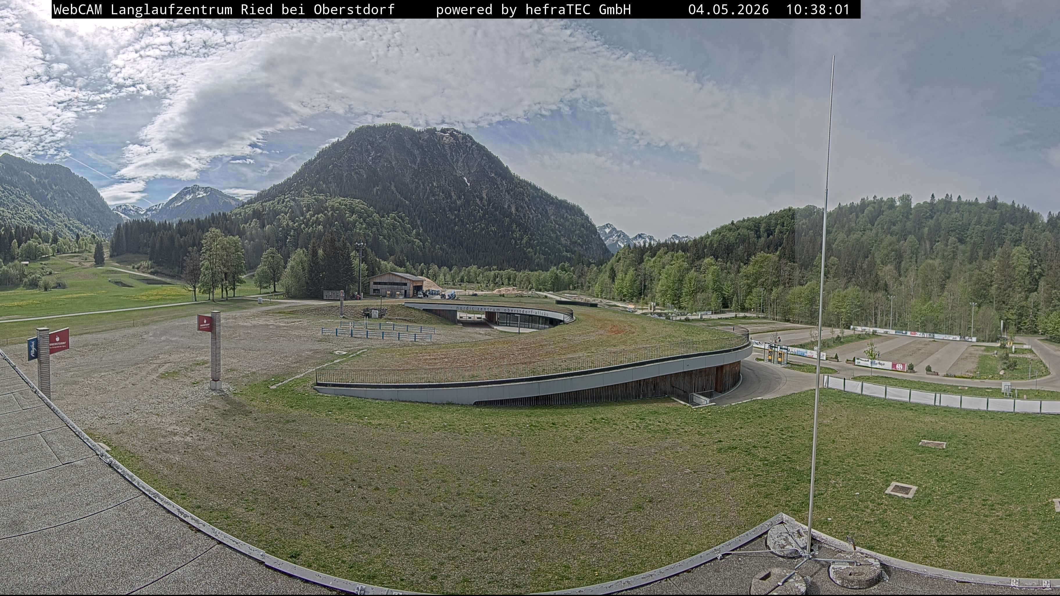 Archiv Foto Webcam Oberstdorf: Blick ins Langlaufstadion
