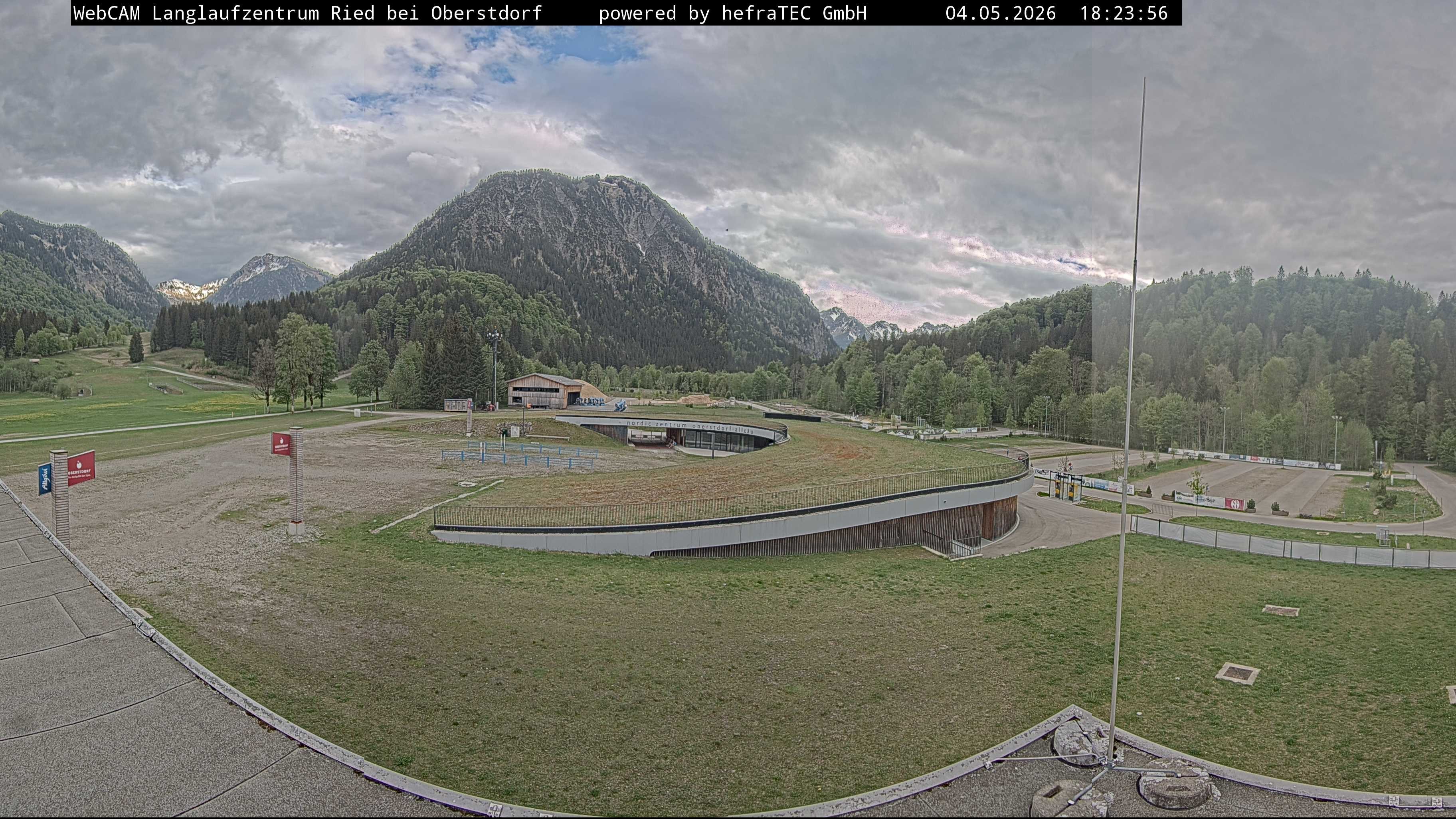 Archiv Foto Webcam Oberstdorf: Blick ins Langlaufstadion