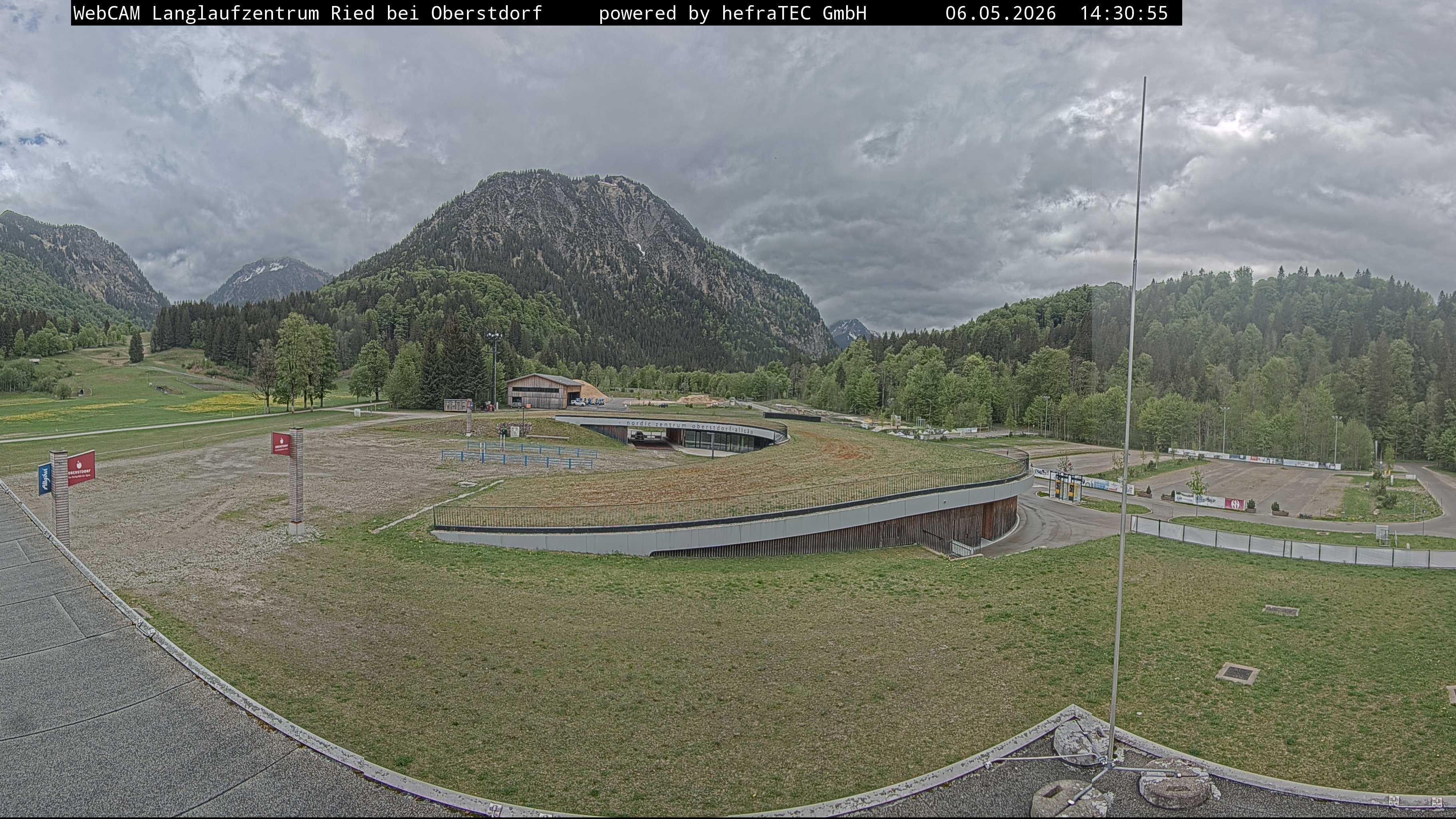 Archiv Foto Webcam Oberstdorf: Blick ins Langlaufstadion