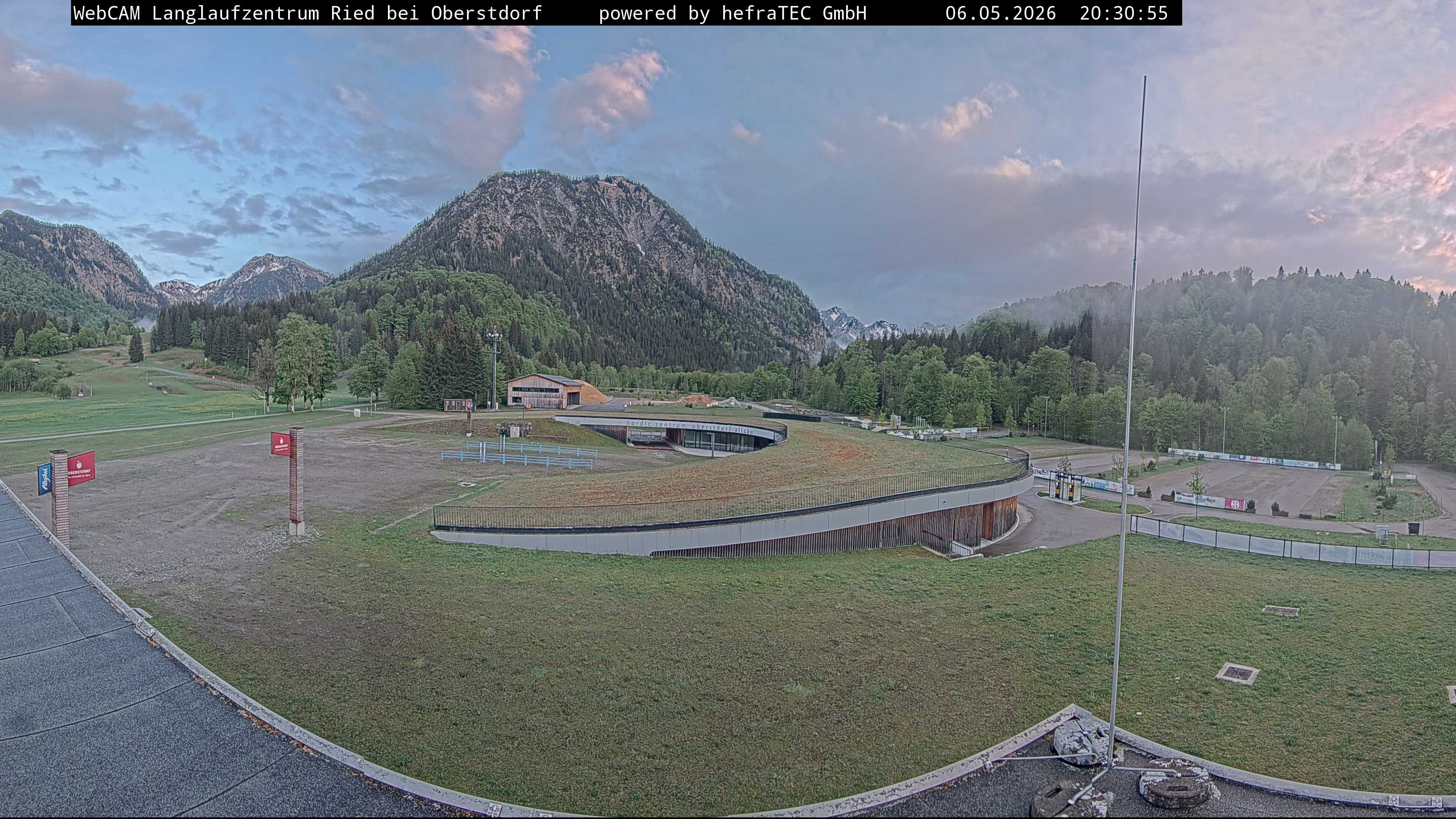 Archiv Foto Webcam Oberstdorf: Blick ins Langlaufstadion