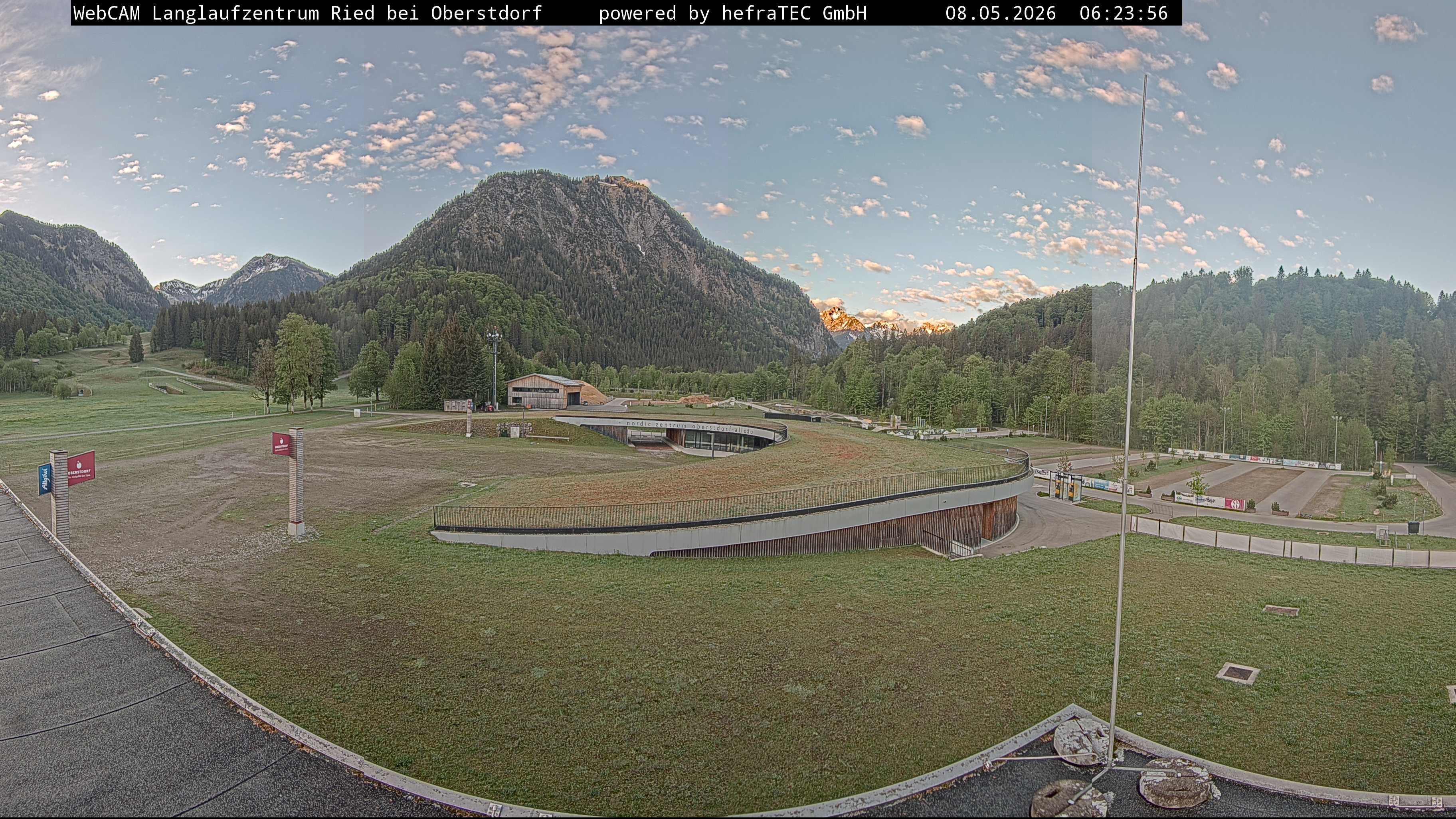 Archiv Foto Webcam Oberstdorf: Blick ins Langlaufstadion
