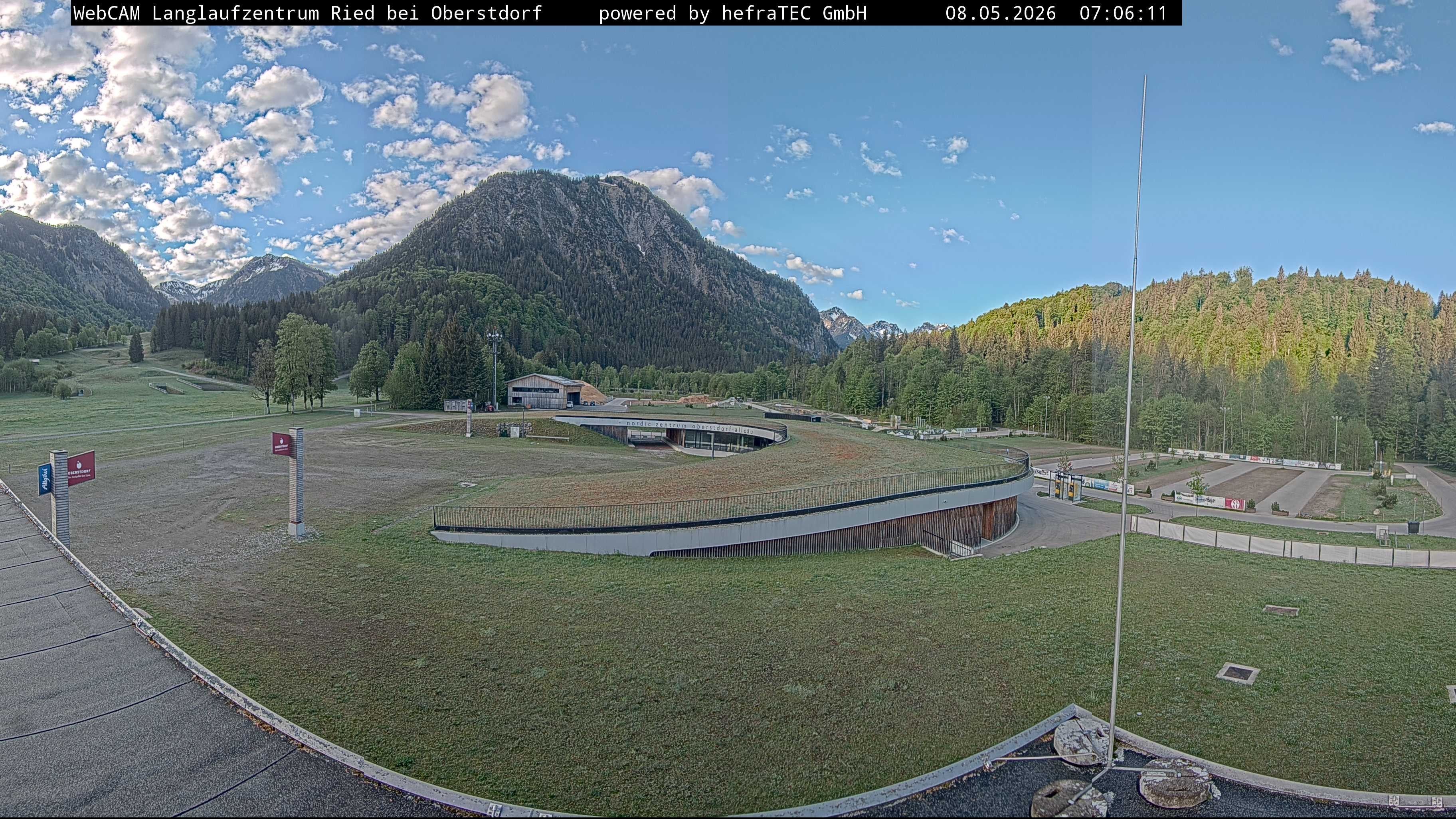 Archiv Foto Webcam Oberstdorf: Blick ins Langlaufstadion