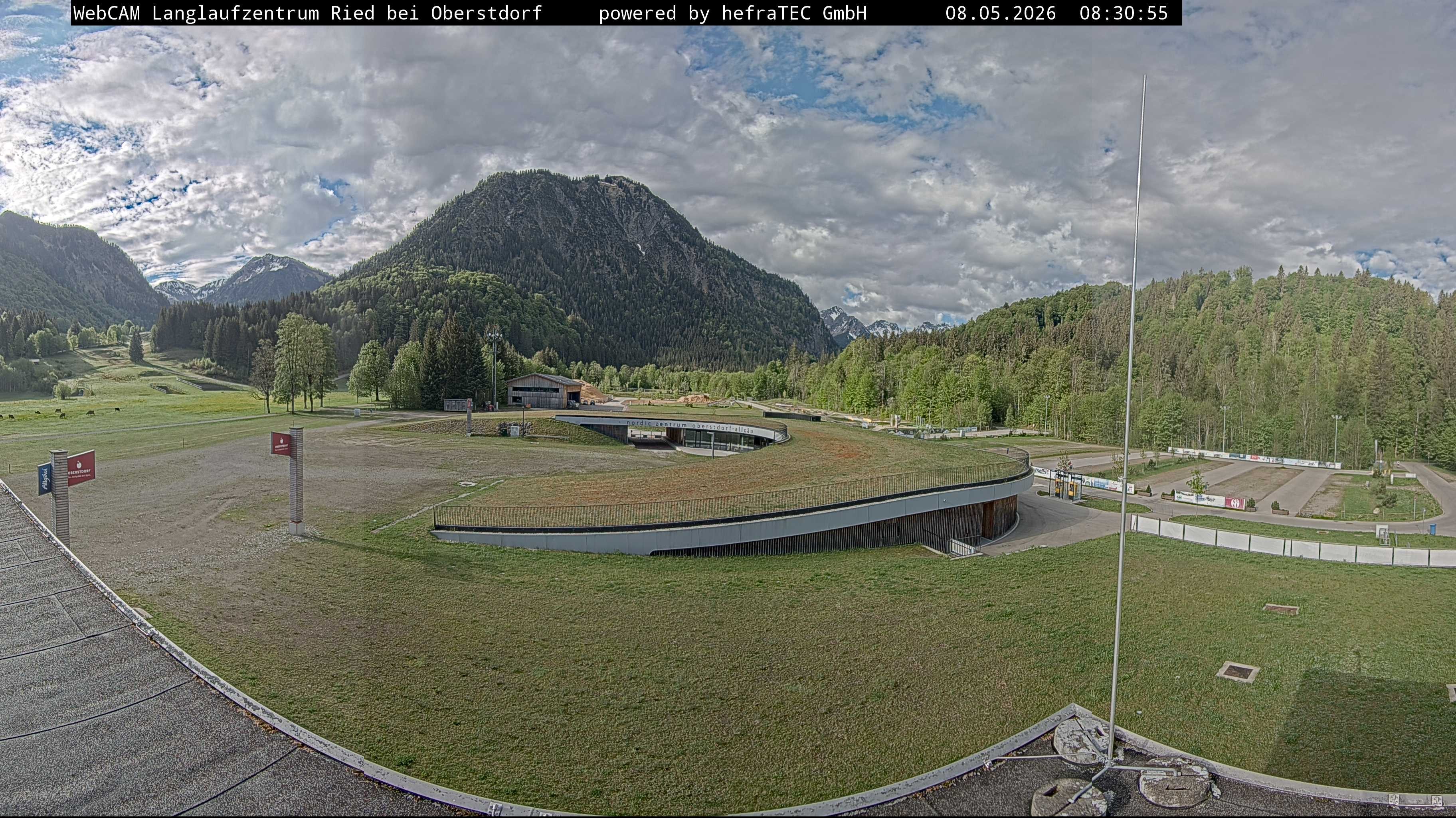 Archiv Foto Webcam Oberstdorf: Blick ins Langlaufstadion
