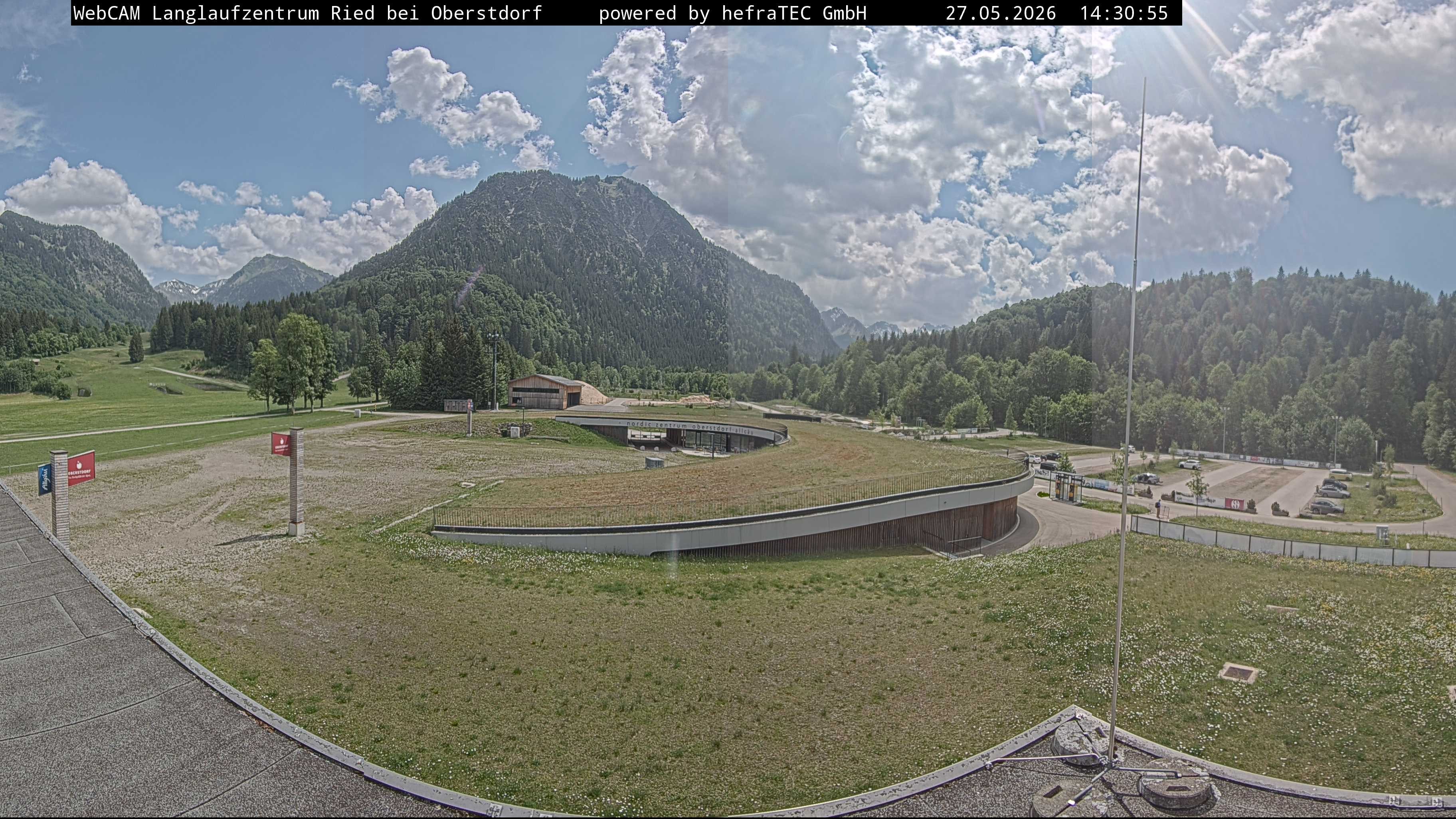 Archiv Foto Webcam Oberstdorf: Blick ins Langlaufstadion