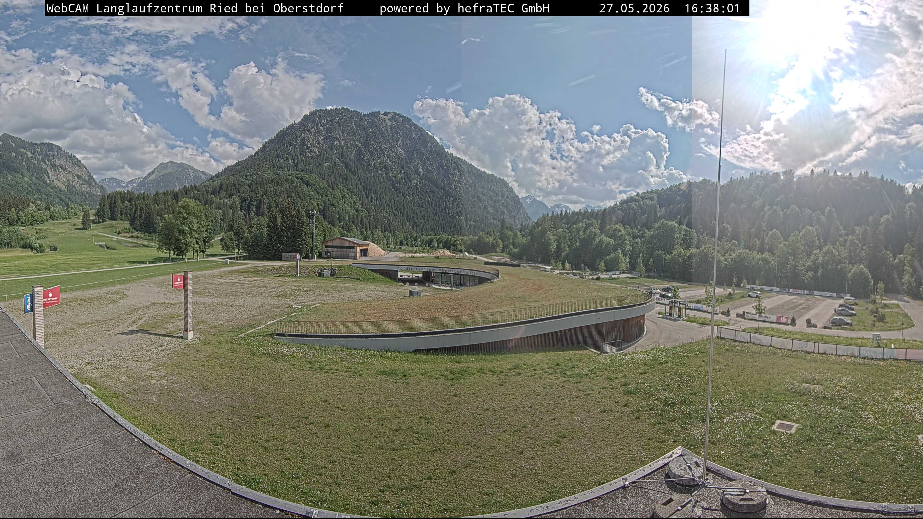 Archiv Foto Webcam Oberstdorf: Blick ins Langlaufstadion