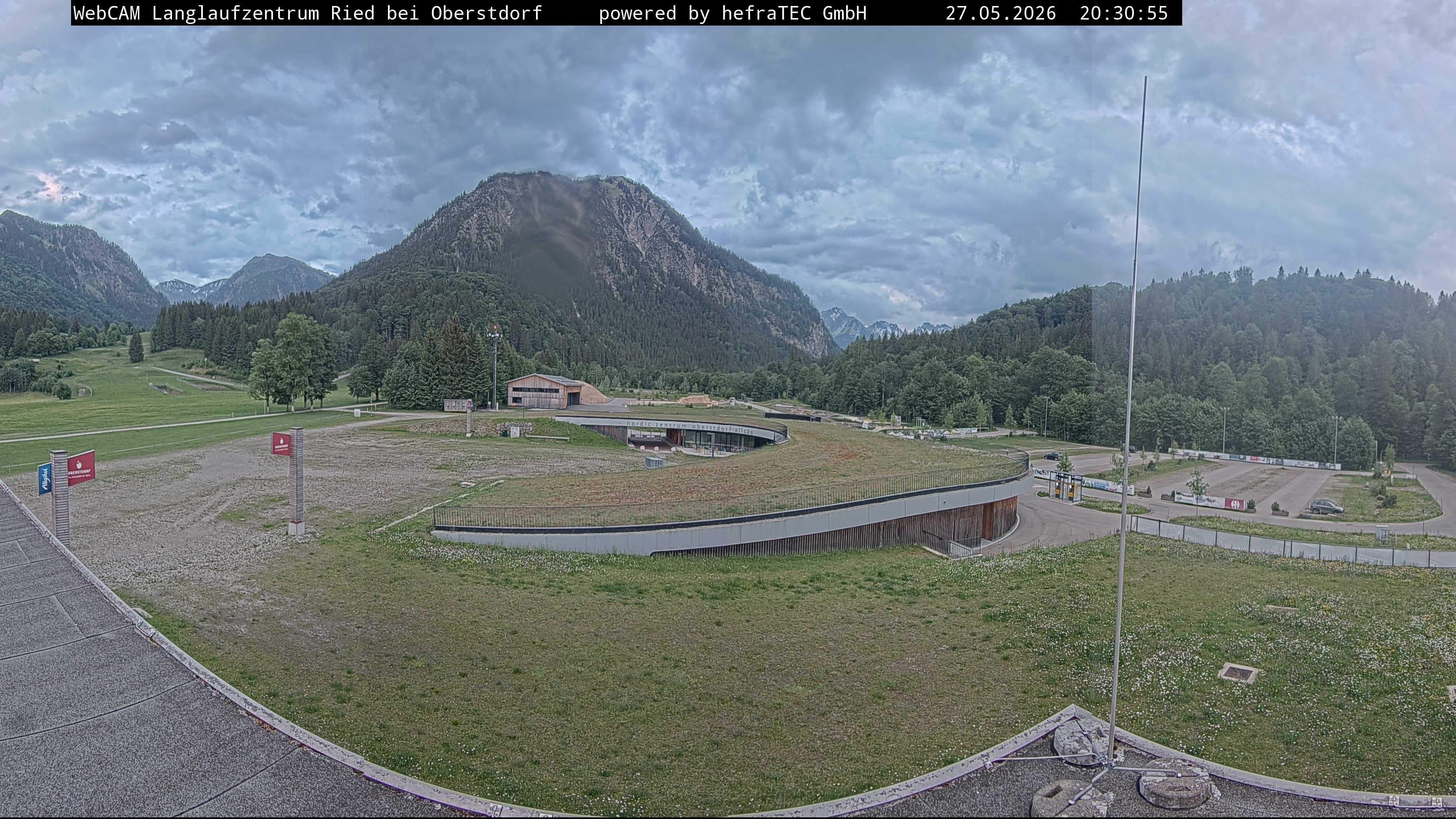 Archiv Foto Webcam Oberstdorf: Blick ins Langlaufstadion
