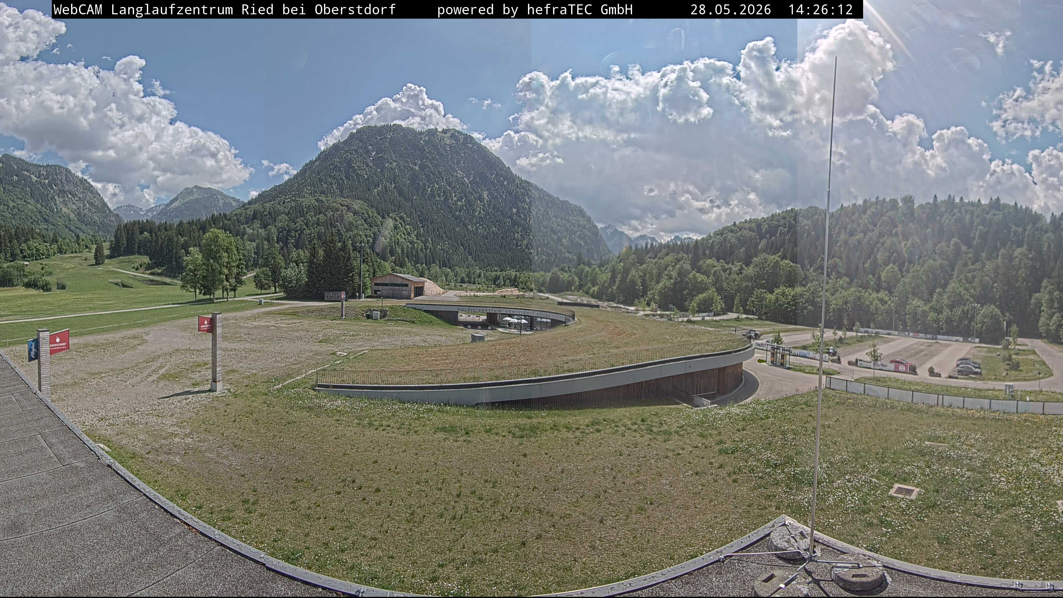 Archiv Foto Webcam Oberstdorf: Blick ins Langlaufstadion