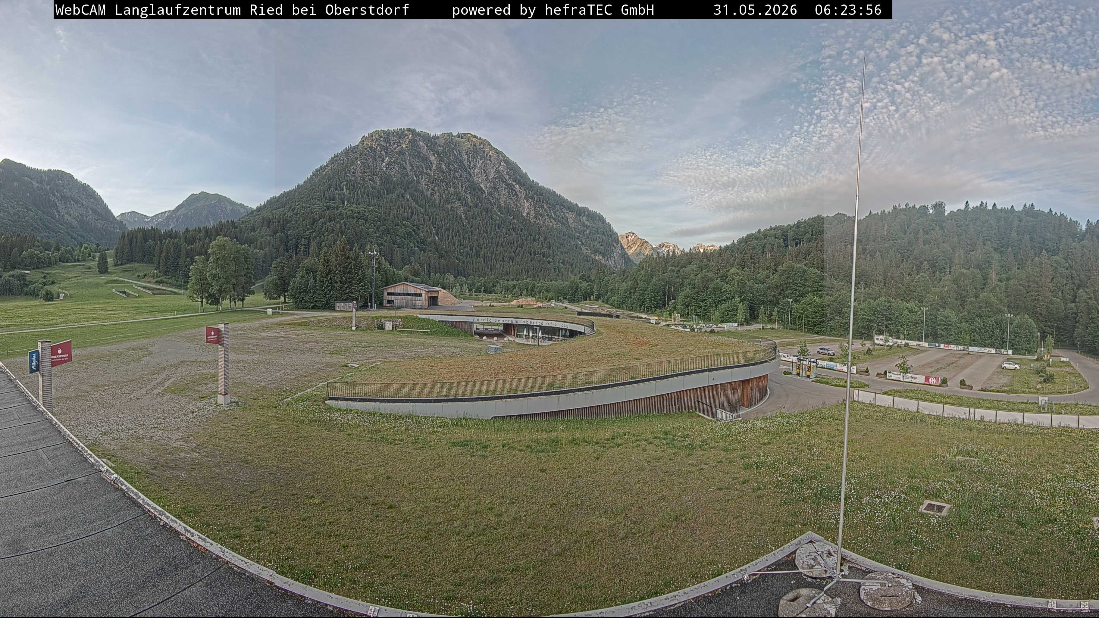 Archiv Foto Webcam Oberstdorf: Blick ins Langlaufstadion