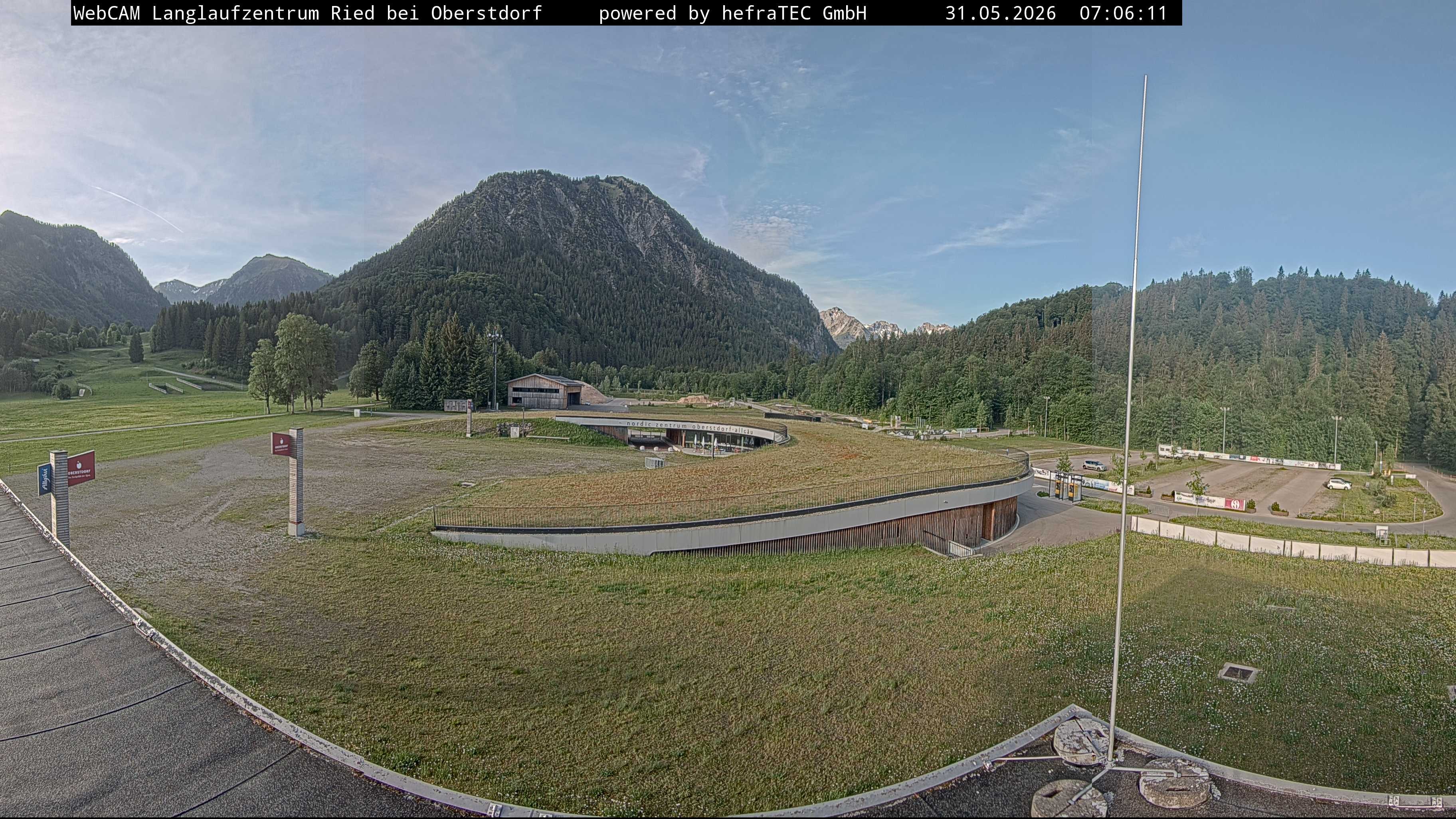 Archiv Foto Webcam Oberstdorf: Blick ins Langlaufstadion