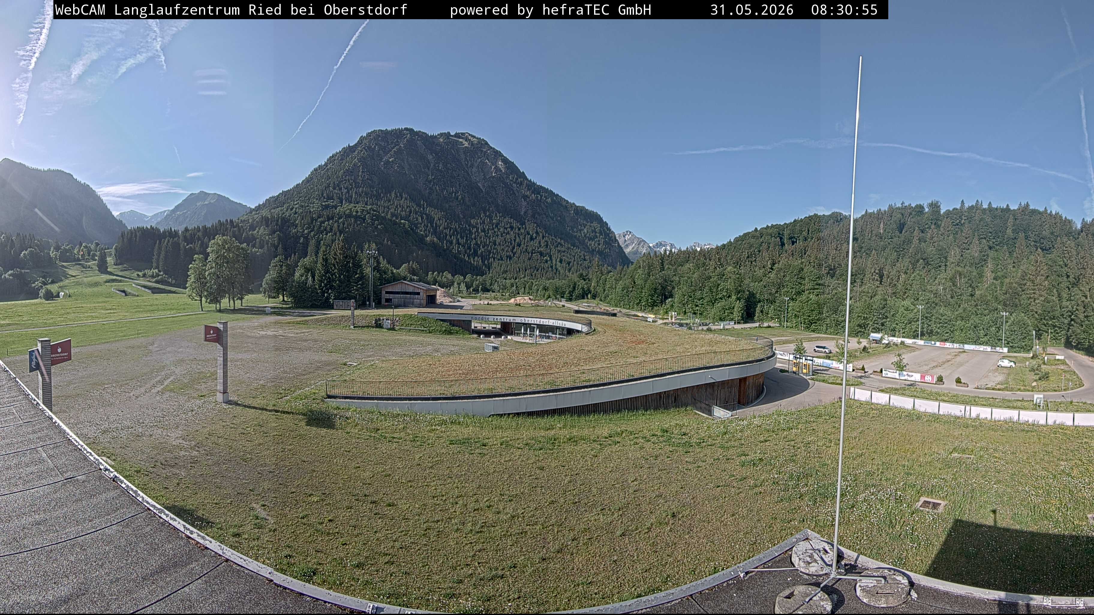 Archiv Foto Webcam Oberstdorf: Blick ins Langlaufstadion