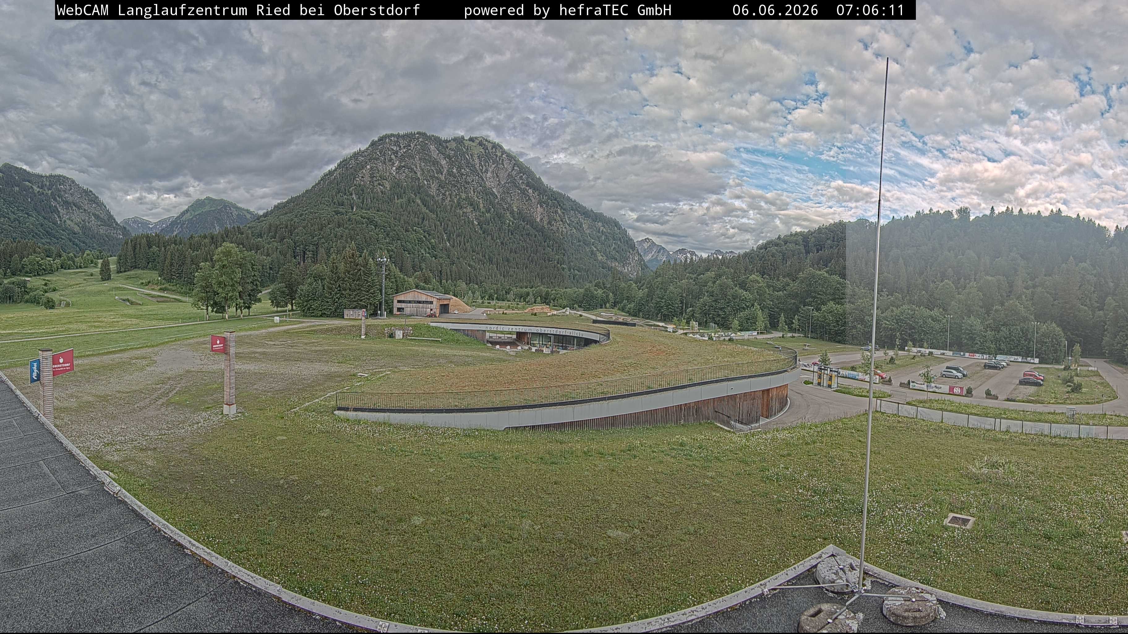 Archiv Foto Webcam Oberstdorf: Blick ins Langlaufstadion
