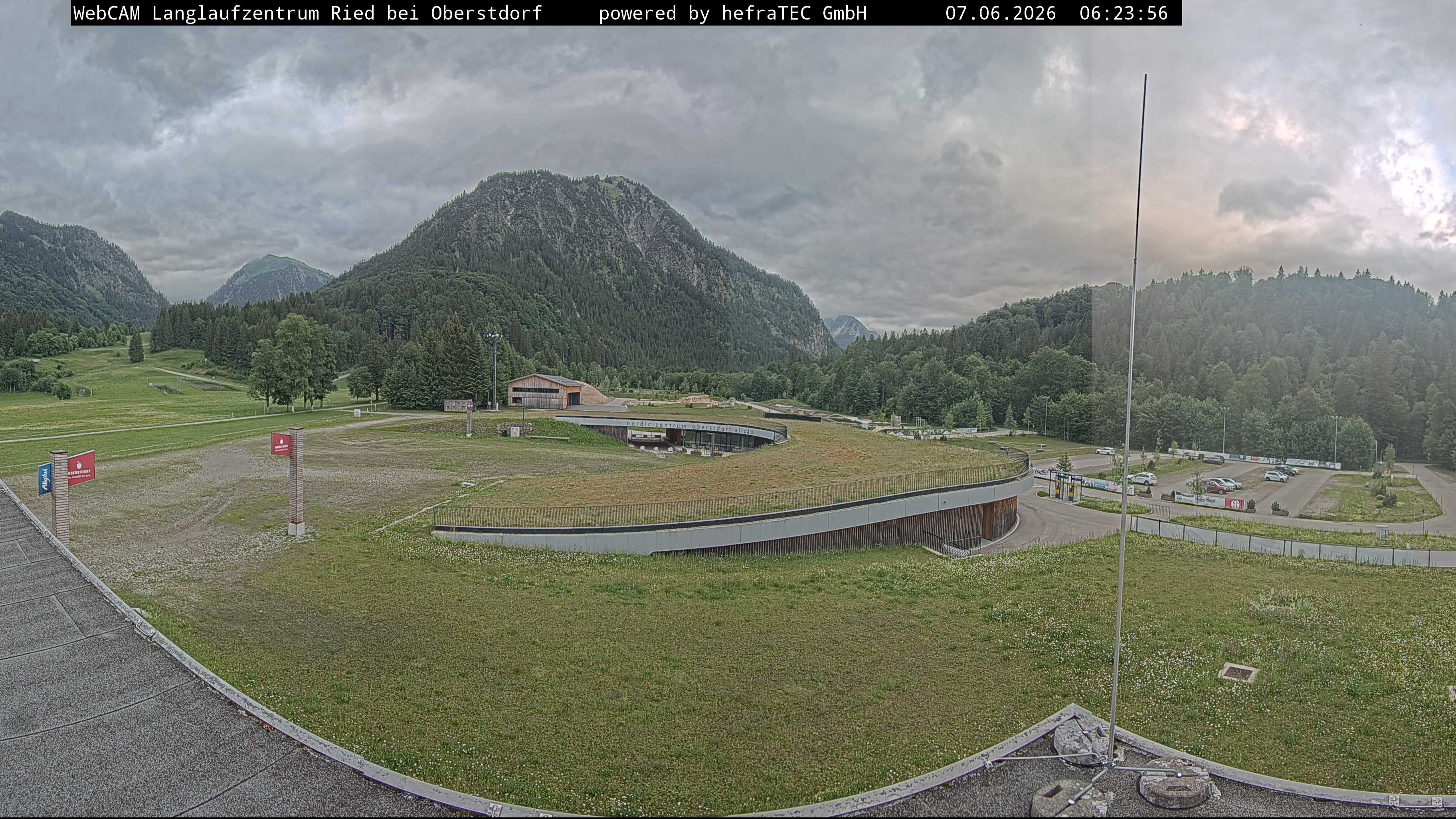 Archiv Foto Webcam Oberstdorf: Blick ins Langlaufstadion