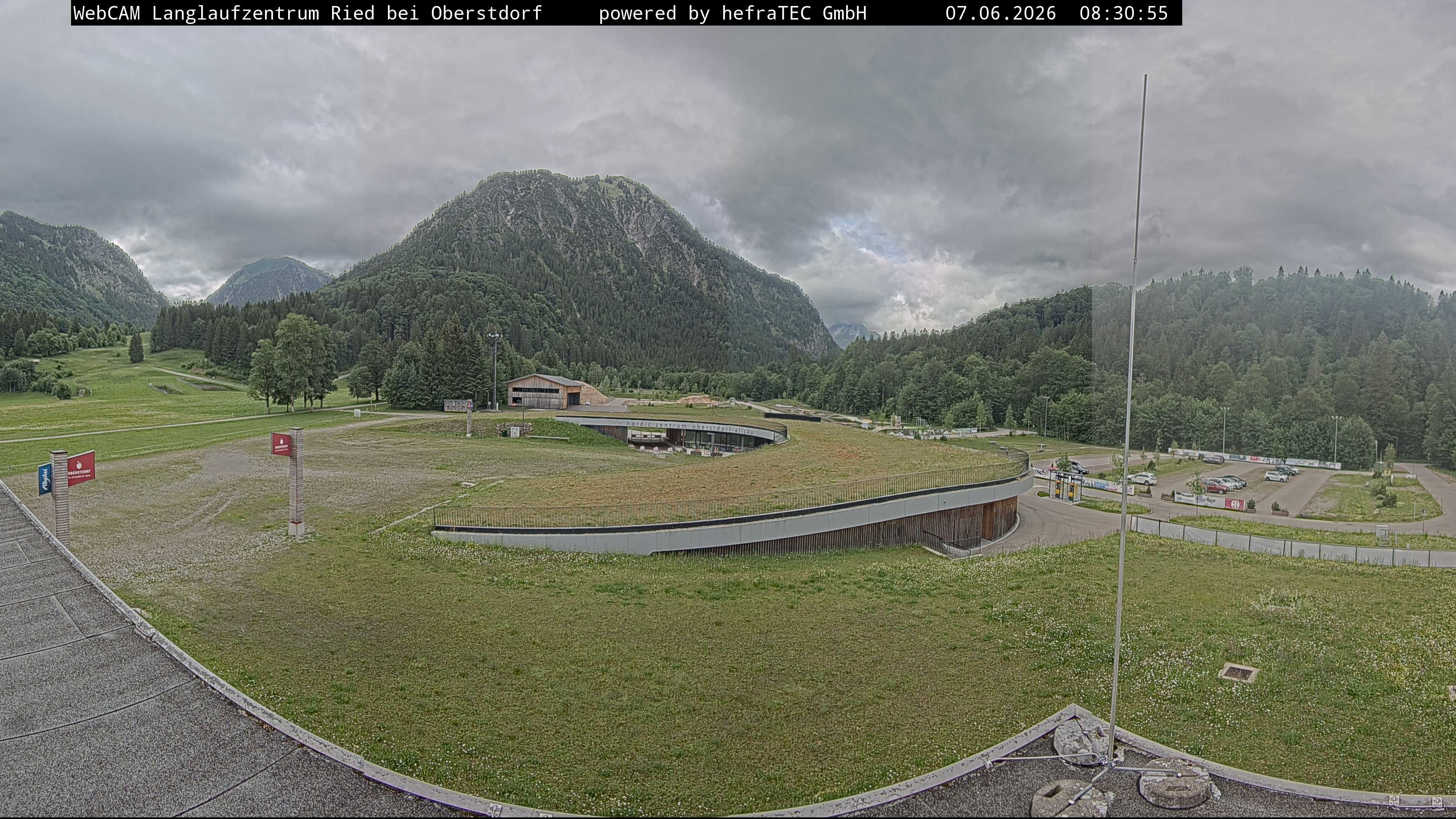 Archiv Foto Webcam Oberstdorf: Blick ins Langlaufstadion