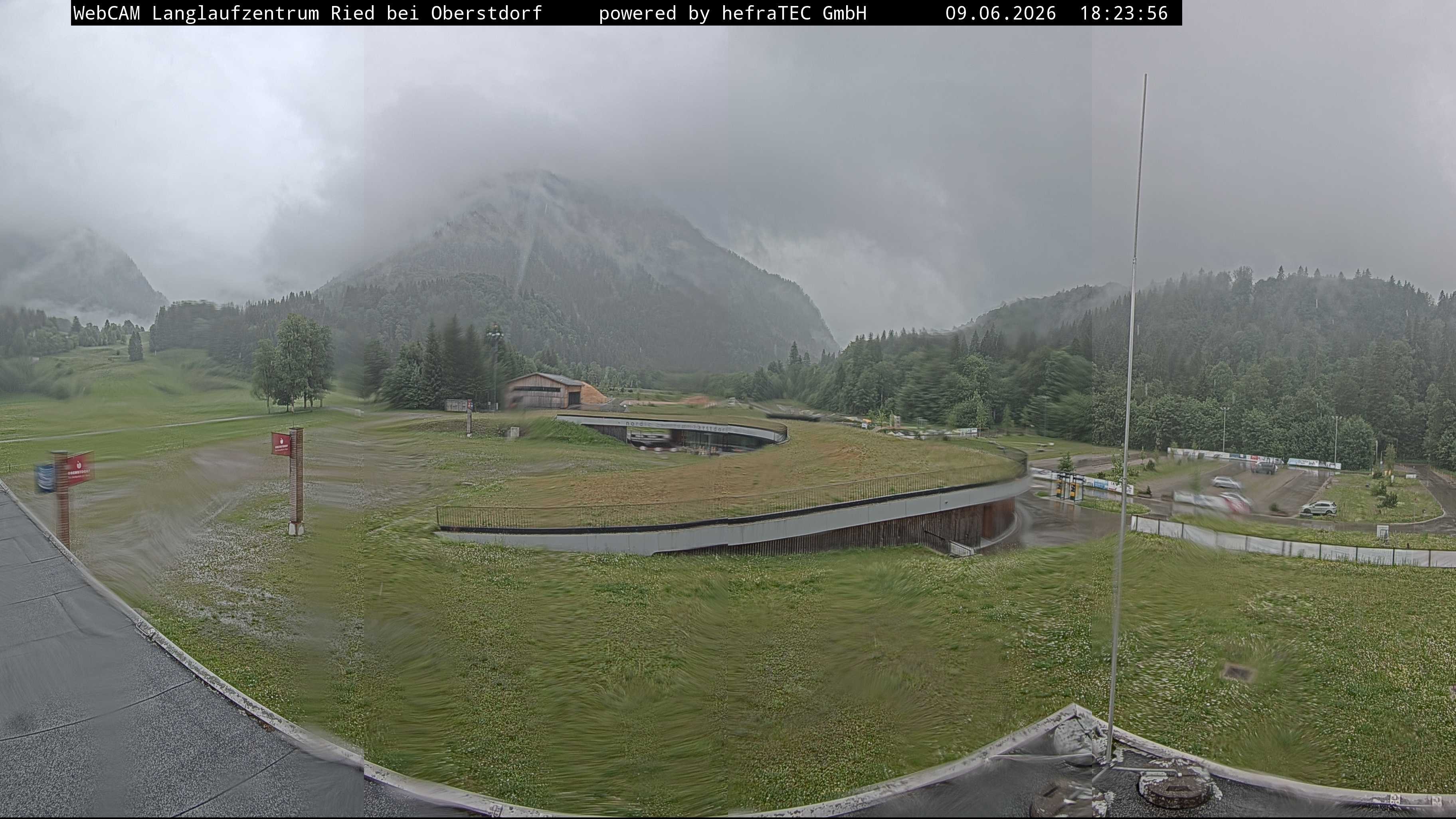 Archiv Foto Webcam Oberstdorf: Blick ins Langlaufstadion