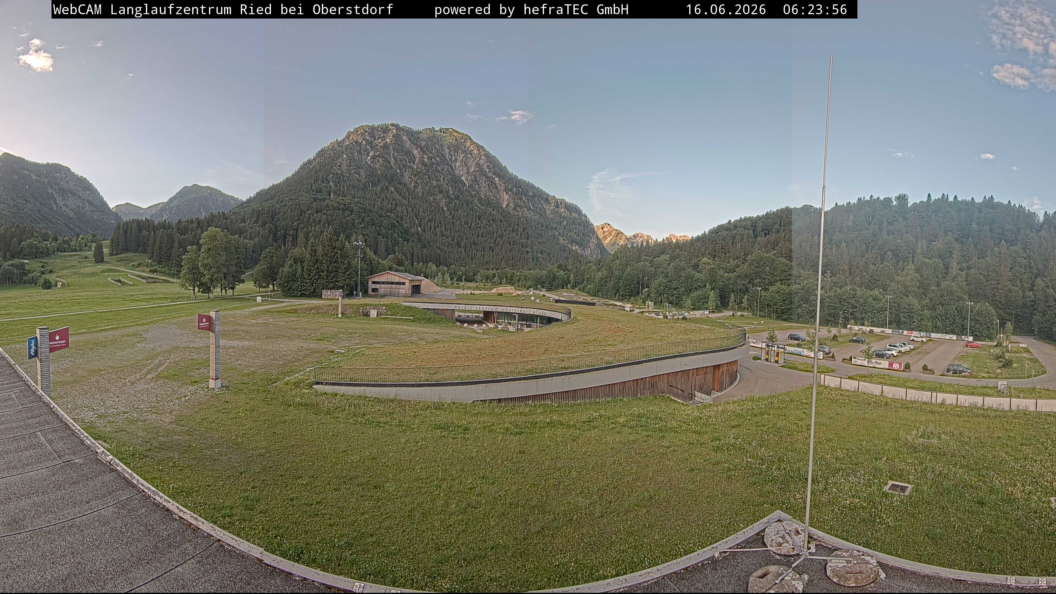 Archiv Foto Webcam Oberstdorf: Blick ins Langlaufstadion