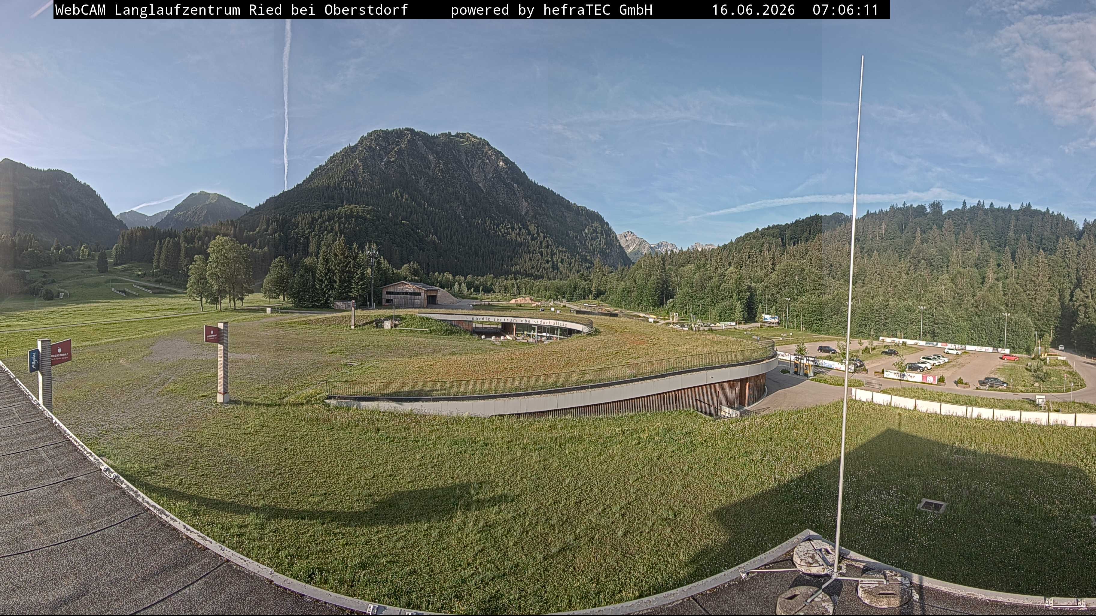 Archiv Foto Webcam Oberstdorf: Blick ins Langlaufstadion