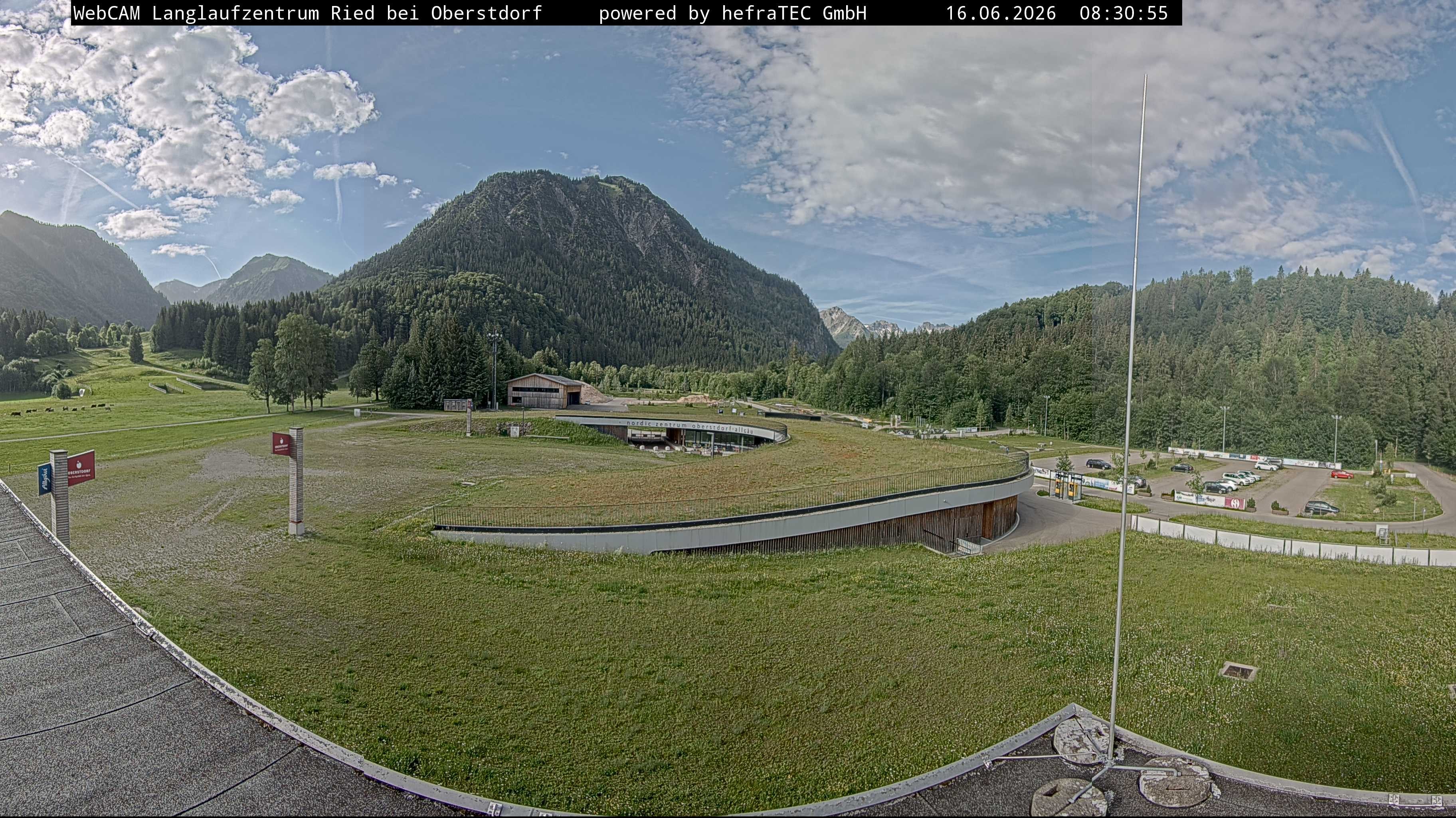 Archiv Foto Webcam Oberstdorf: Blick ins Langlaufstadion