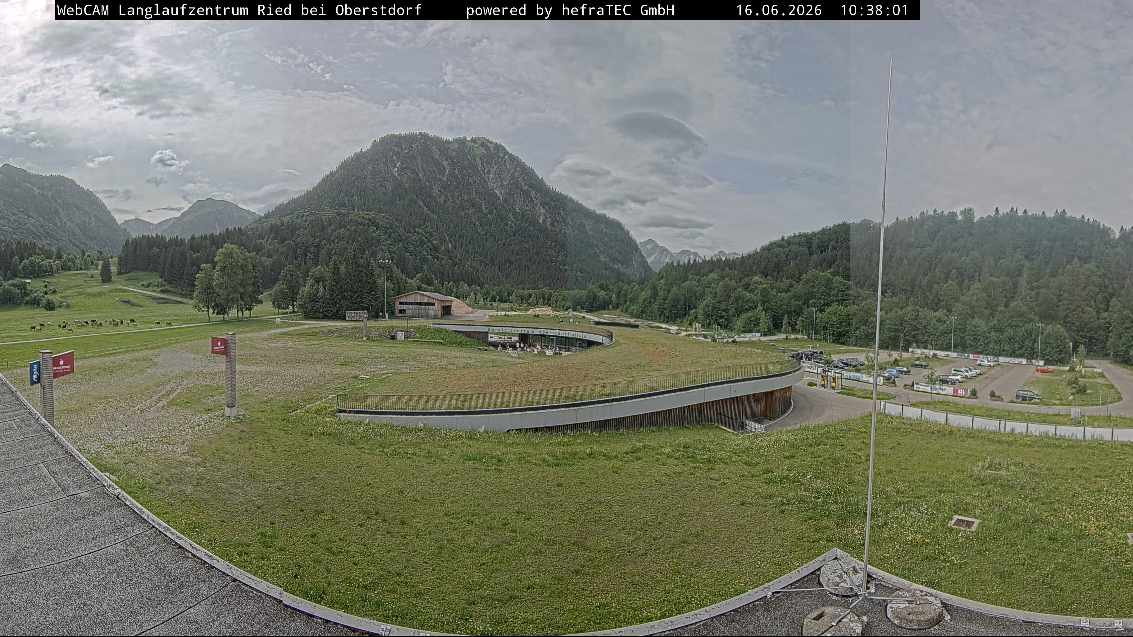 Archiv Foto Webcam Oberstdorf: Blick ins Langlaufstadion