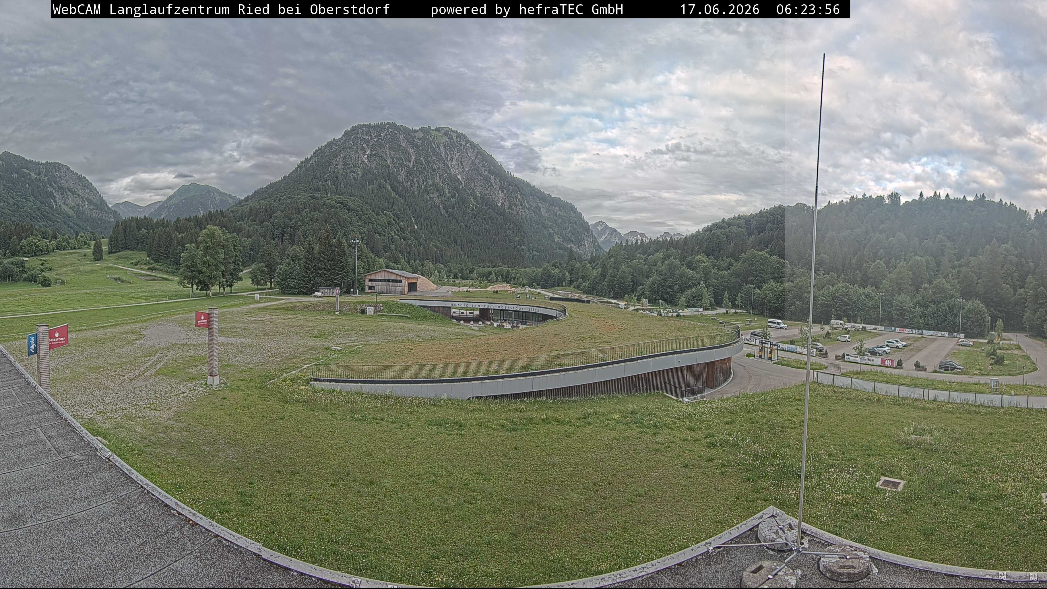 Archiv Foto Webcam Oberstdorf: Blick ins Langlaufstadion