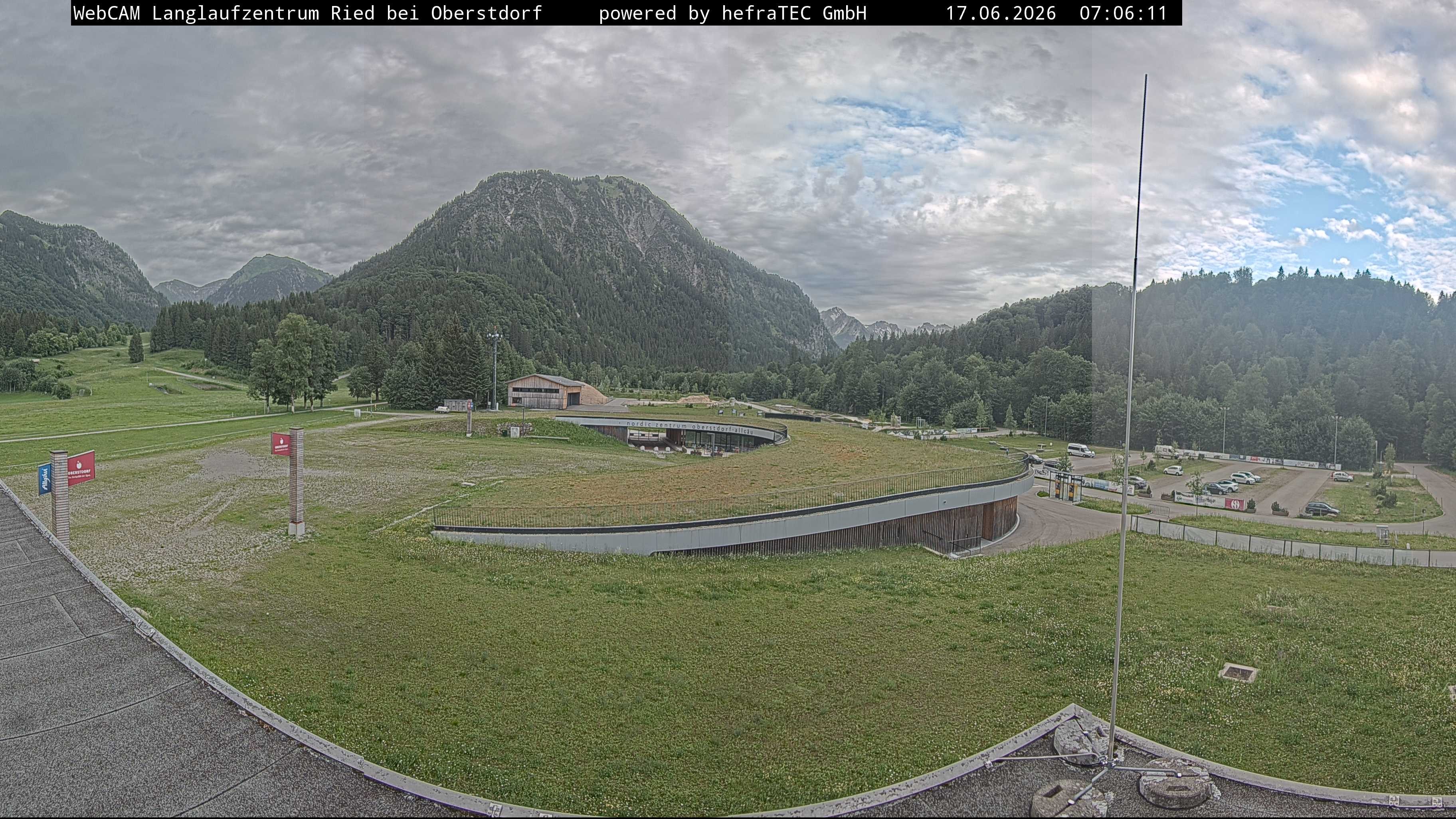 Archiv Foto Webcam Oberstdorf: Blick ins Langlaufstadion