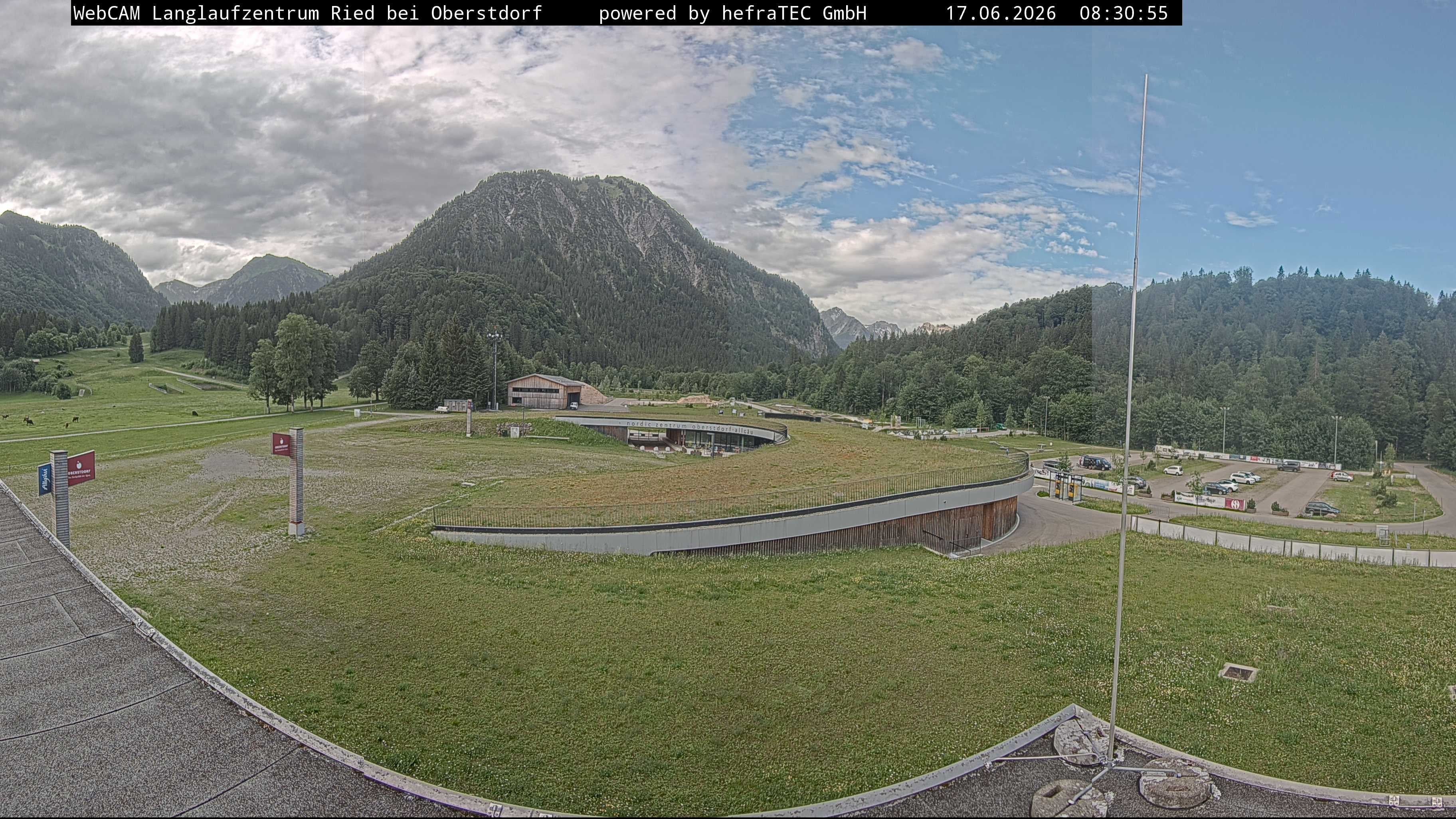 Archiv Foto Webcam Oberstdorf: Blick ins Langlaufstadion