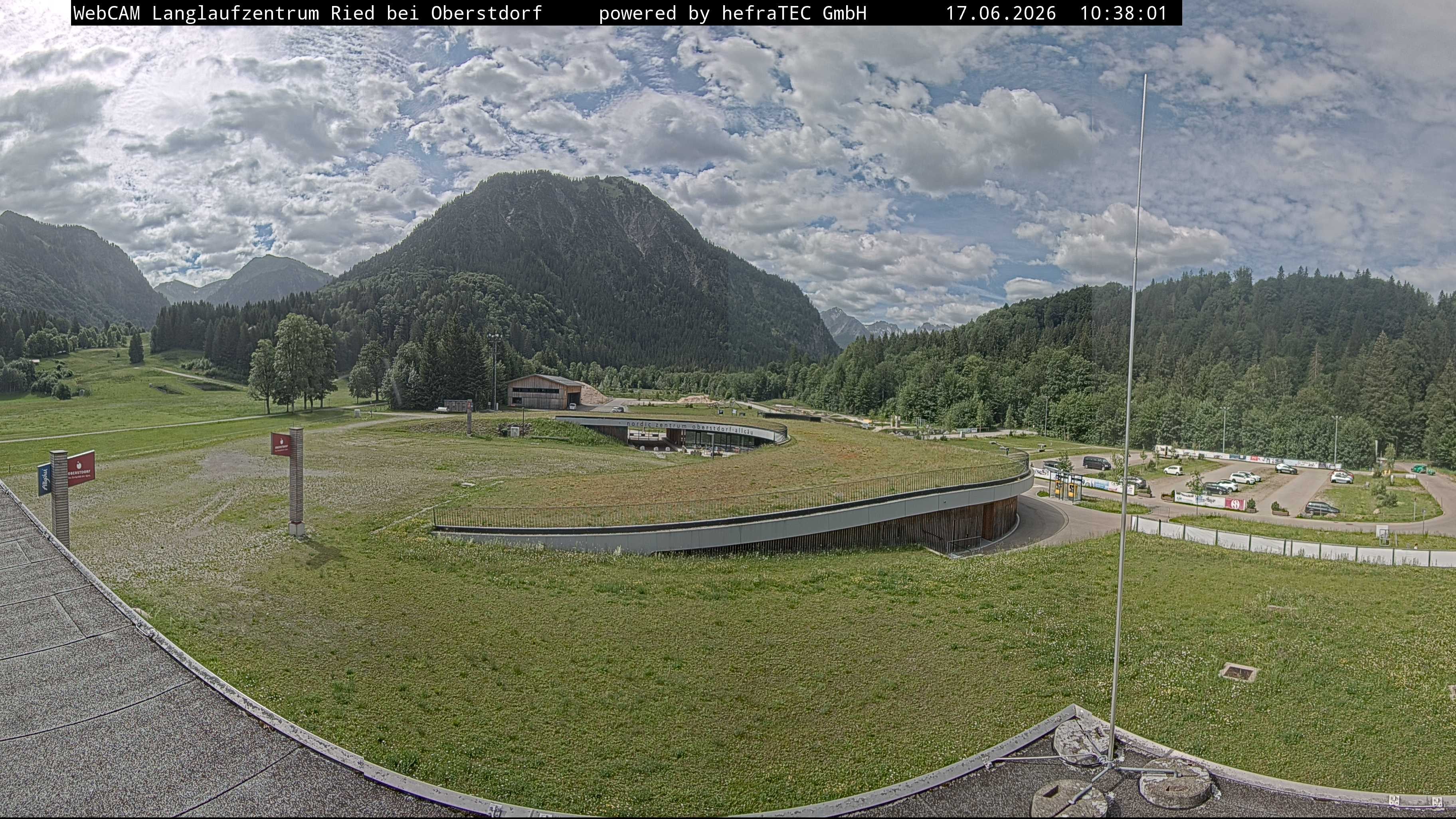 Archiv Foto Webcam Oberstdorf: Blick ins Langlaufstadion