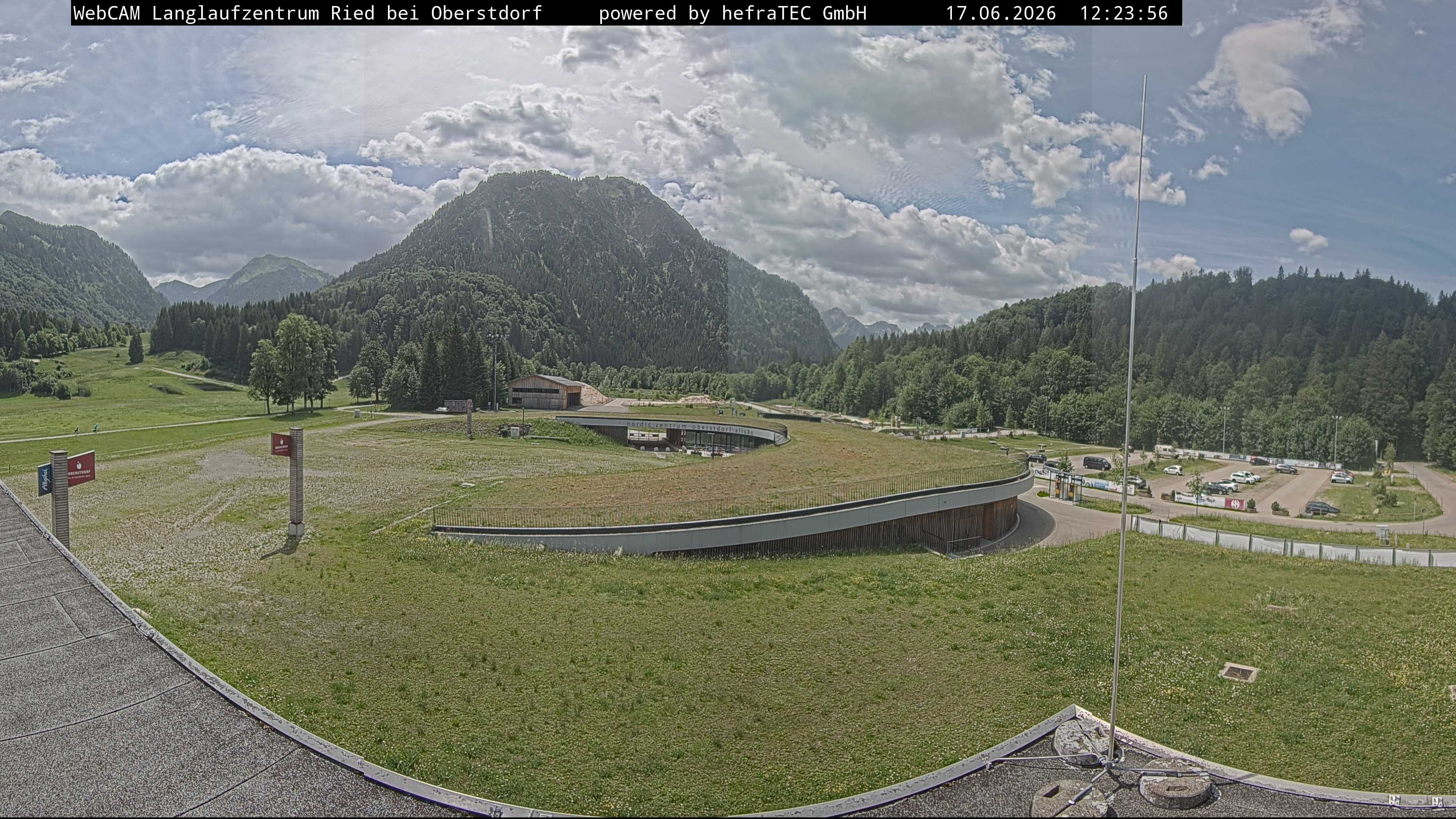 Archiv Foto Webcam Oberstdorf: Blick ins Langlaufstadion