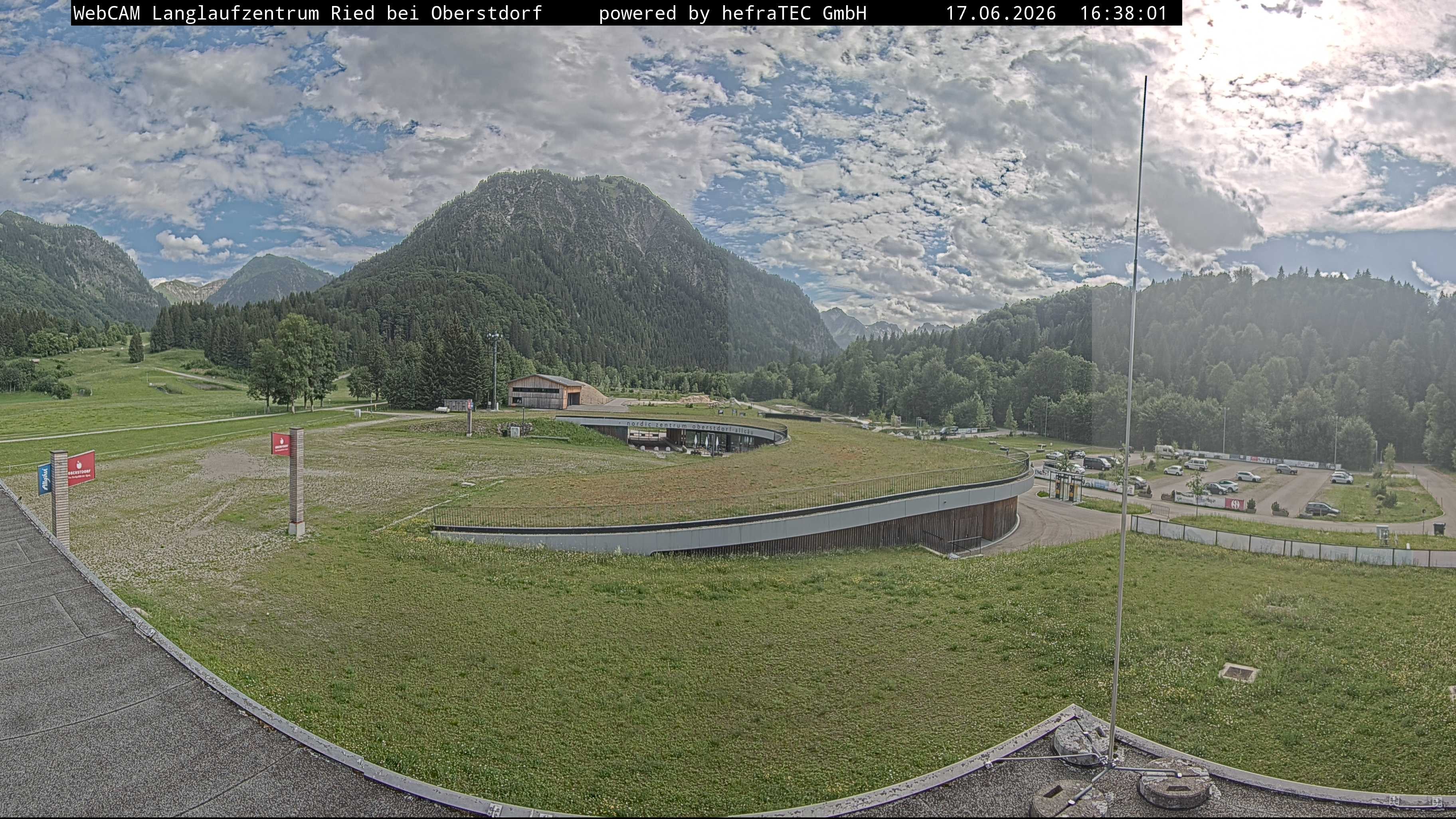 Archiv Foto Webcam Oberstdorf: Blick ins Langlaufstadion
