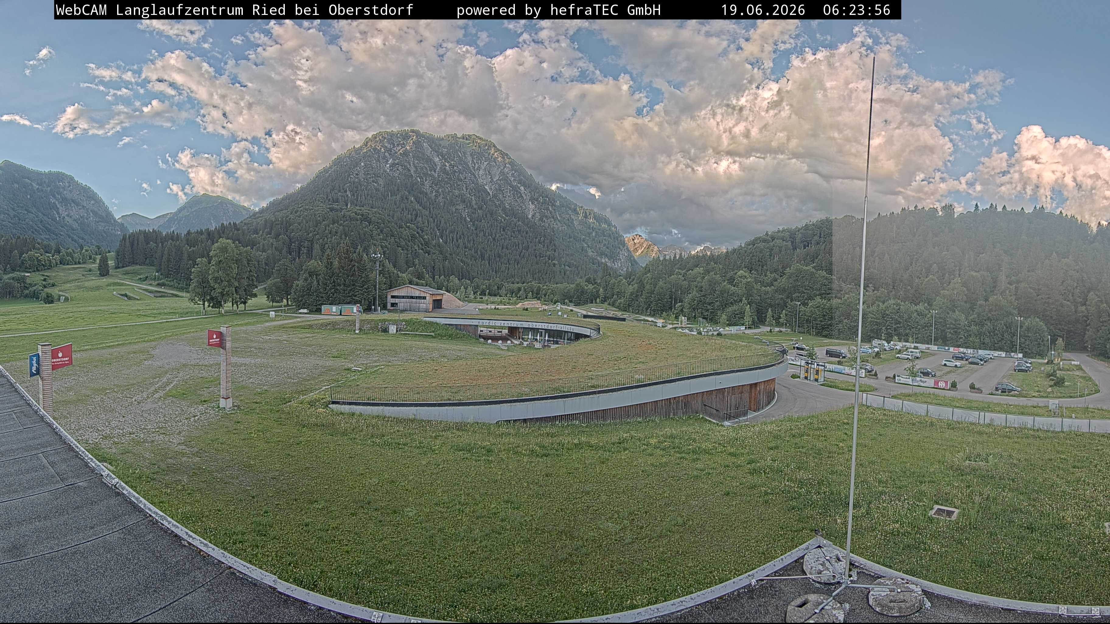 Archiv Foto Webcam Oberstdorf: Blick ins Langlaufstadion