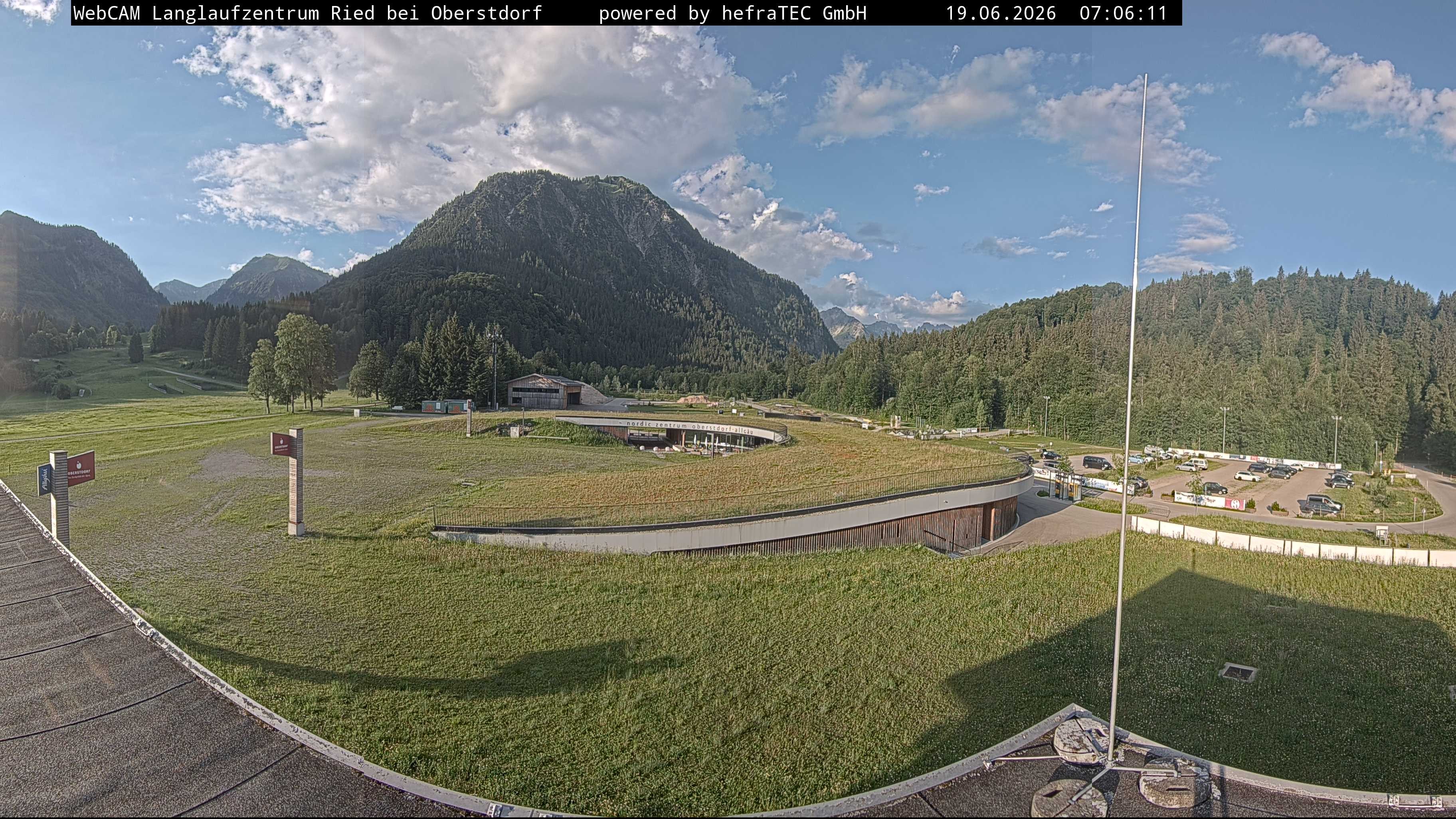 Archiv Foto Webcam Oberstdorf: Blick ins Langlaufstadion
