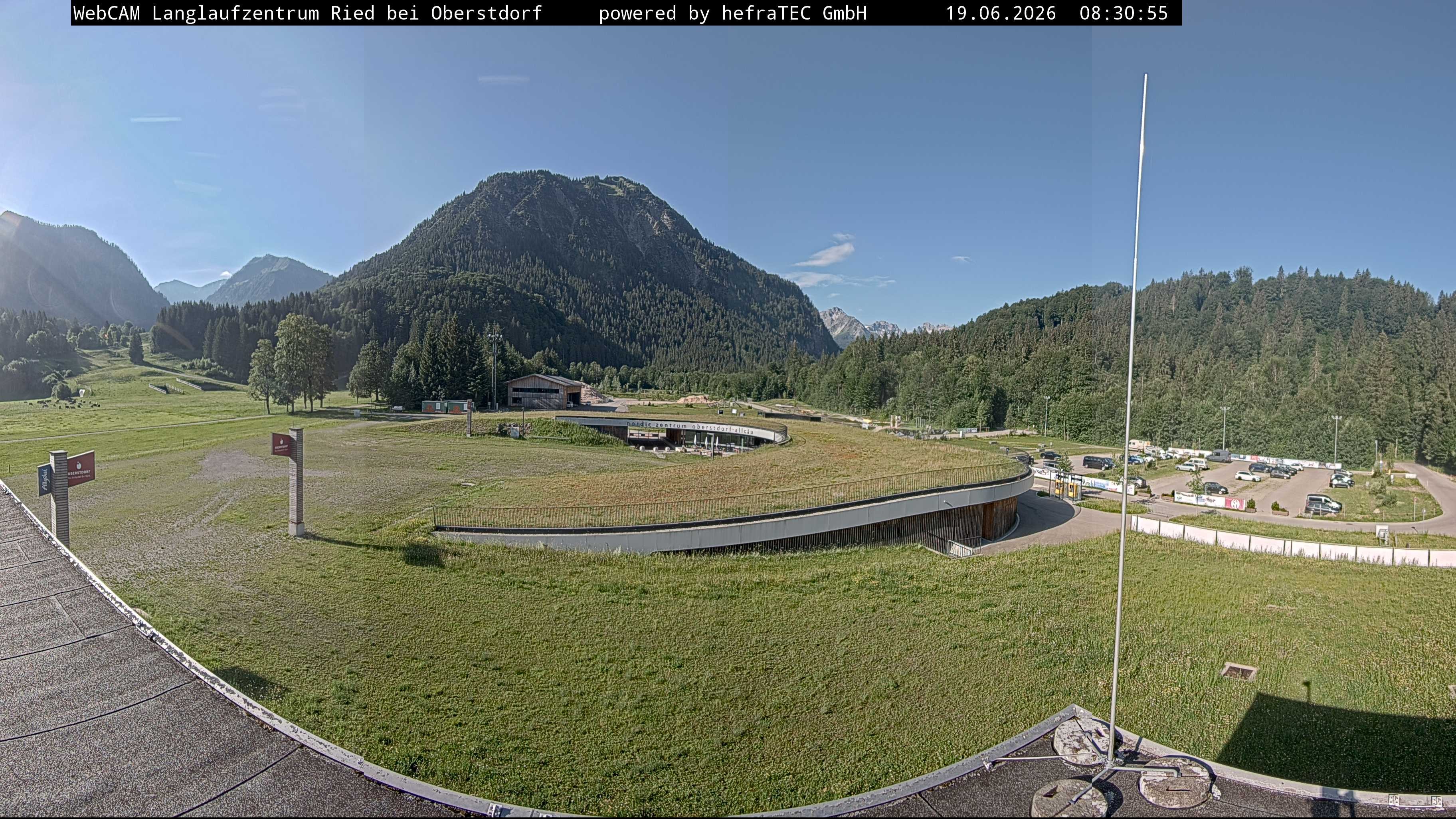 Archiv Foto Webcam Oberstdorf: Blick ins Langlaufstadion