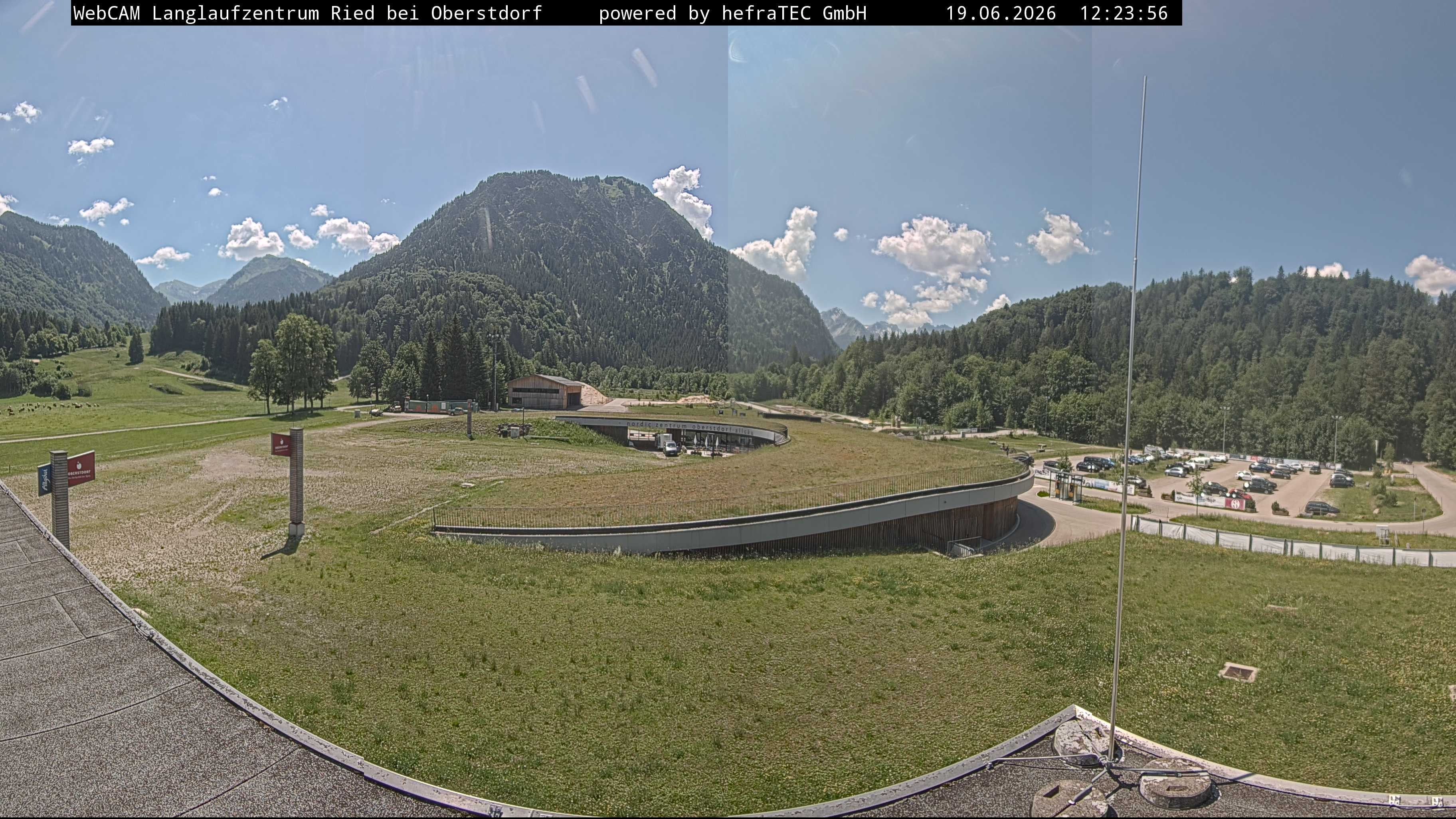 Archiv Foto Webcam Oberstdorf: Blick ins Langlaufstadion