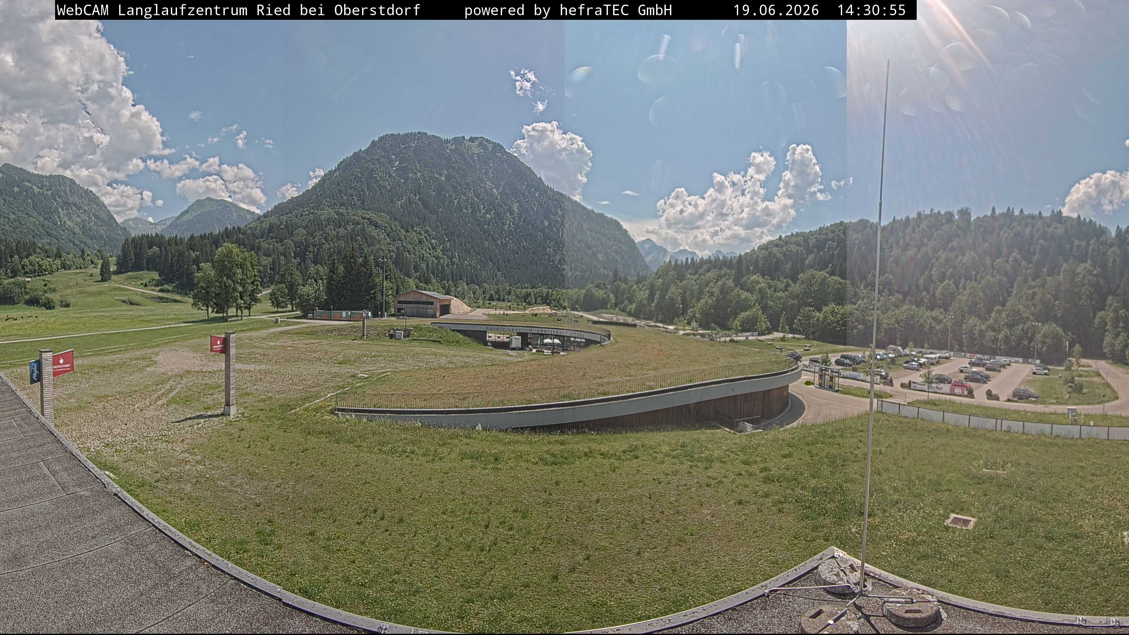 Archiv Foto Webcam Oberstdorf: Blick ins Langlaufstadion