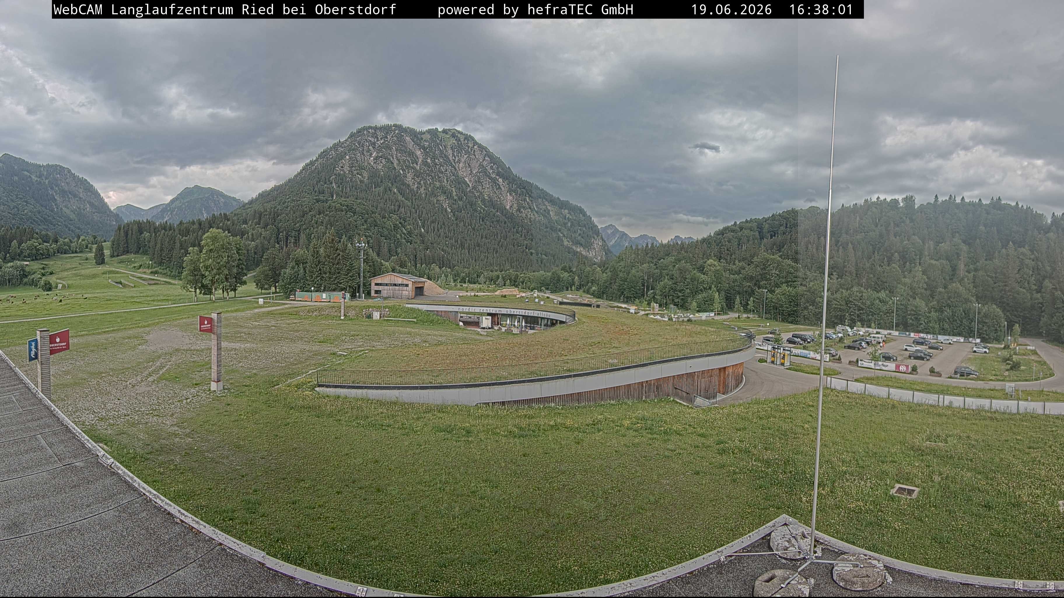 Archiv Foto Webcam Oberstdorf: Blick ins Langlaufstadion