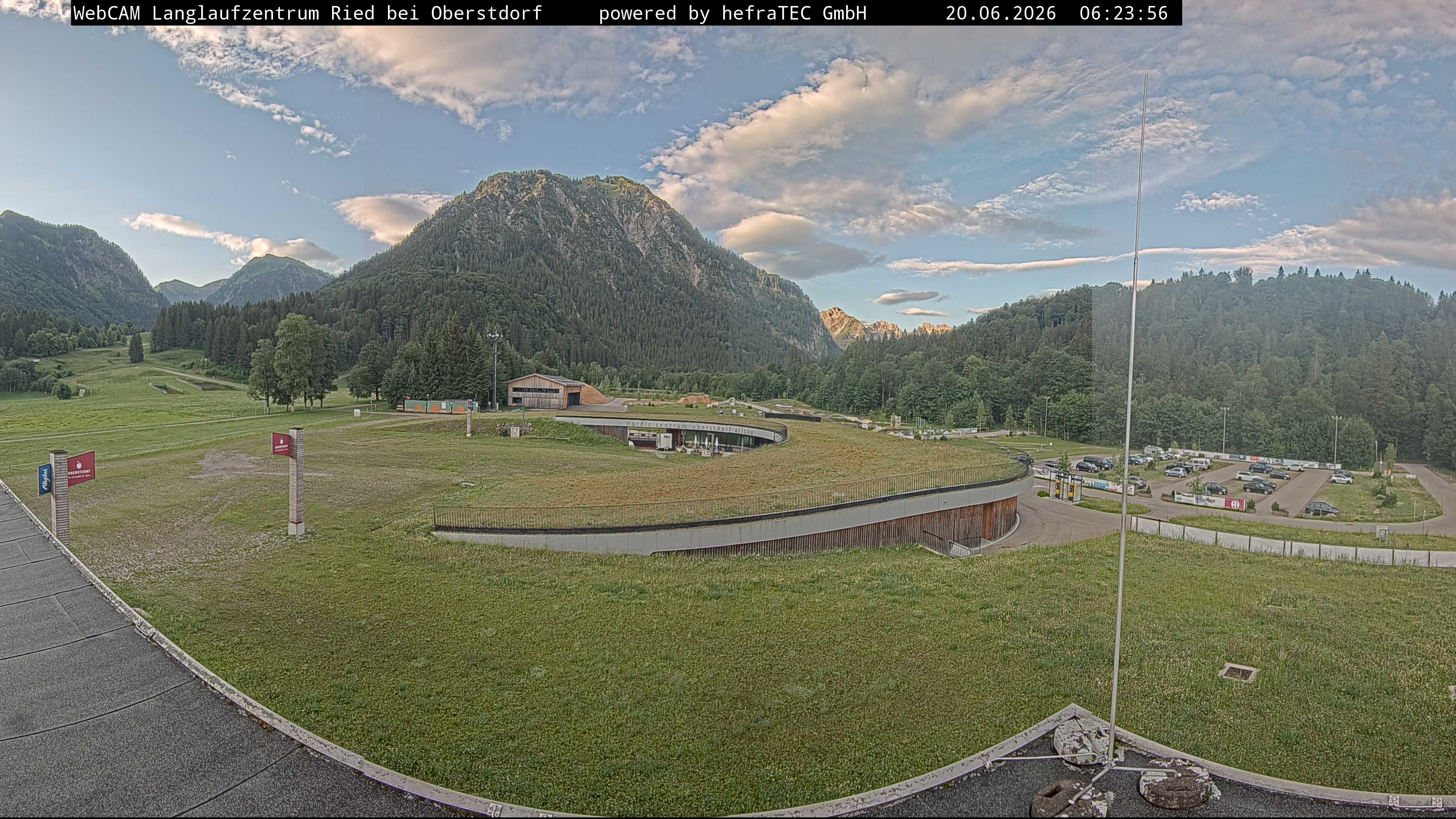 Archiv Foto Webcam Oberstdorf: Blick ins Langlaufstadion