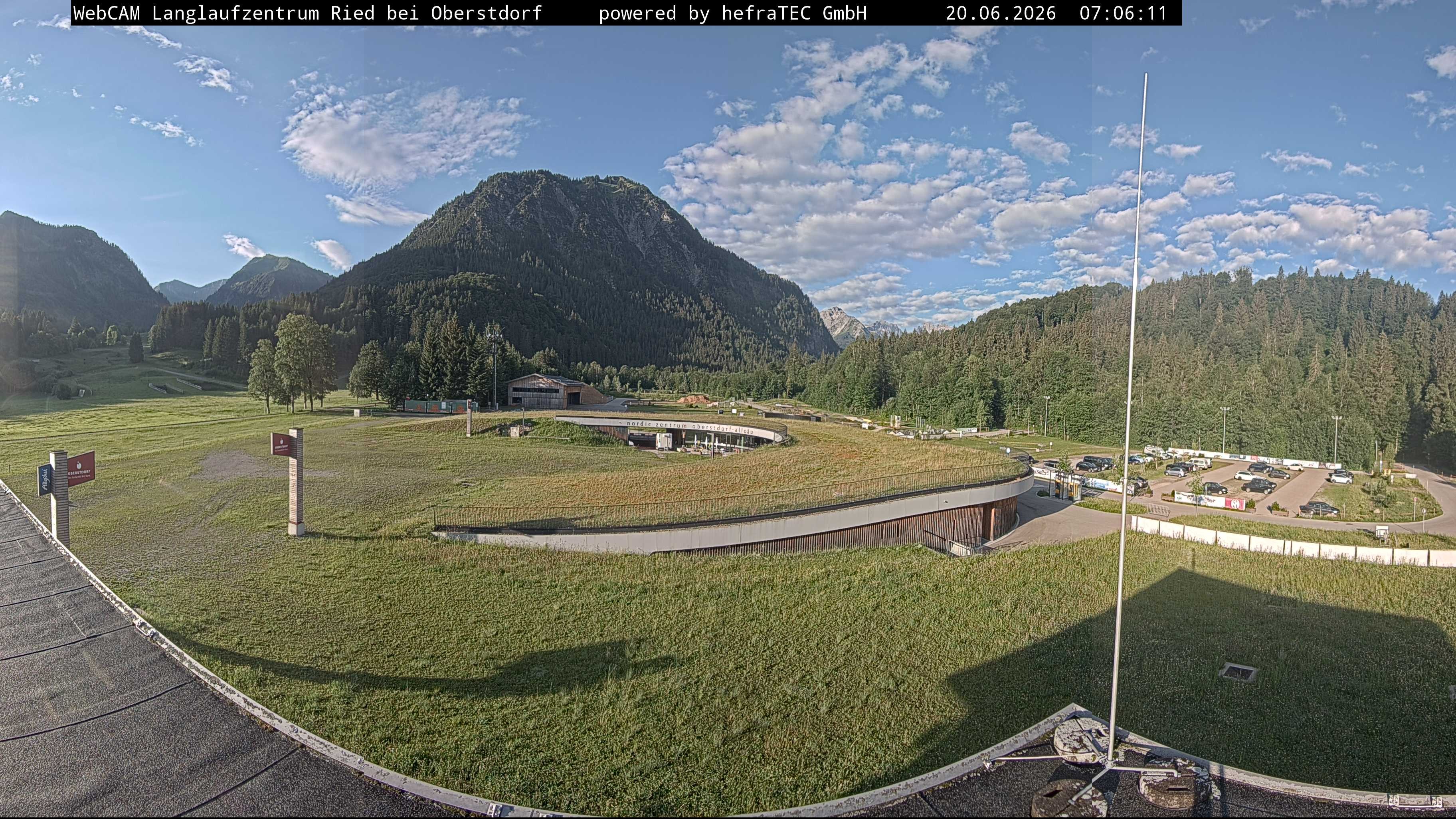 Archiv Foto Webcam Oberstdorf: Blick ins Langlaufstadion