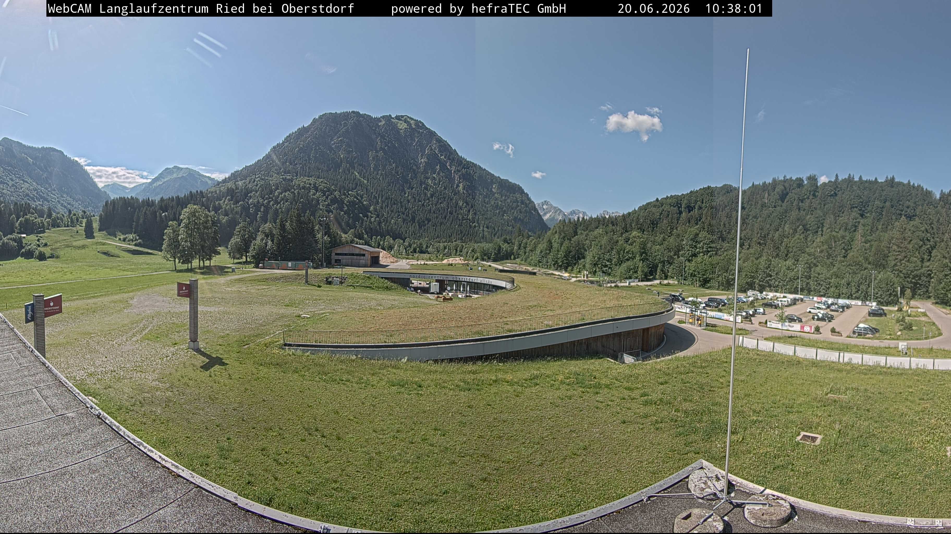 Archiv Foto Webcam Oberstdorf: Blick ins Langlaufstadion