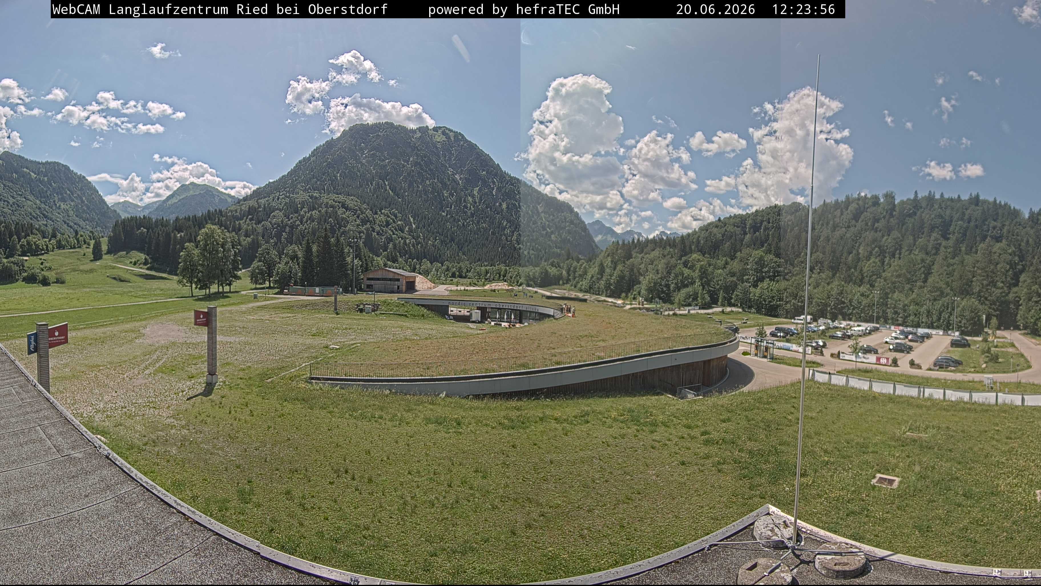 Archiv Foto Webcam Oberstdorf: Blick ins Langlaufstadion