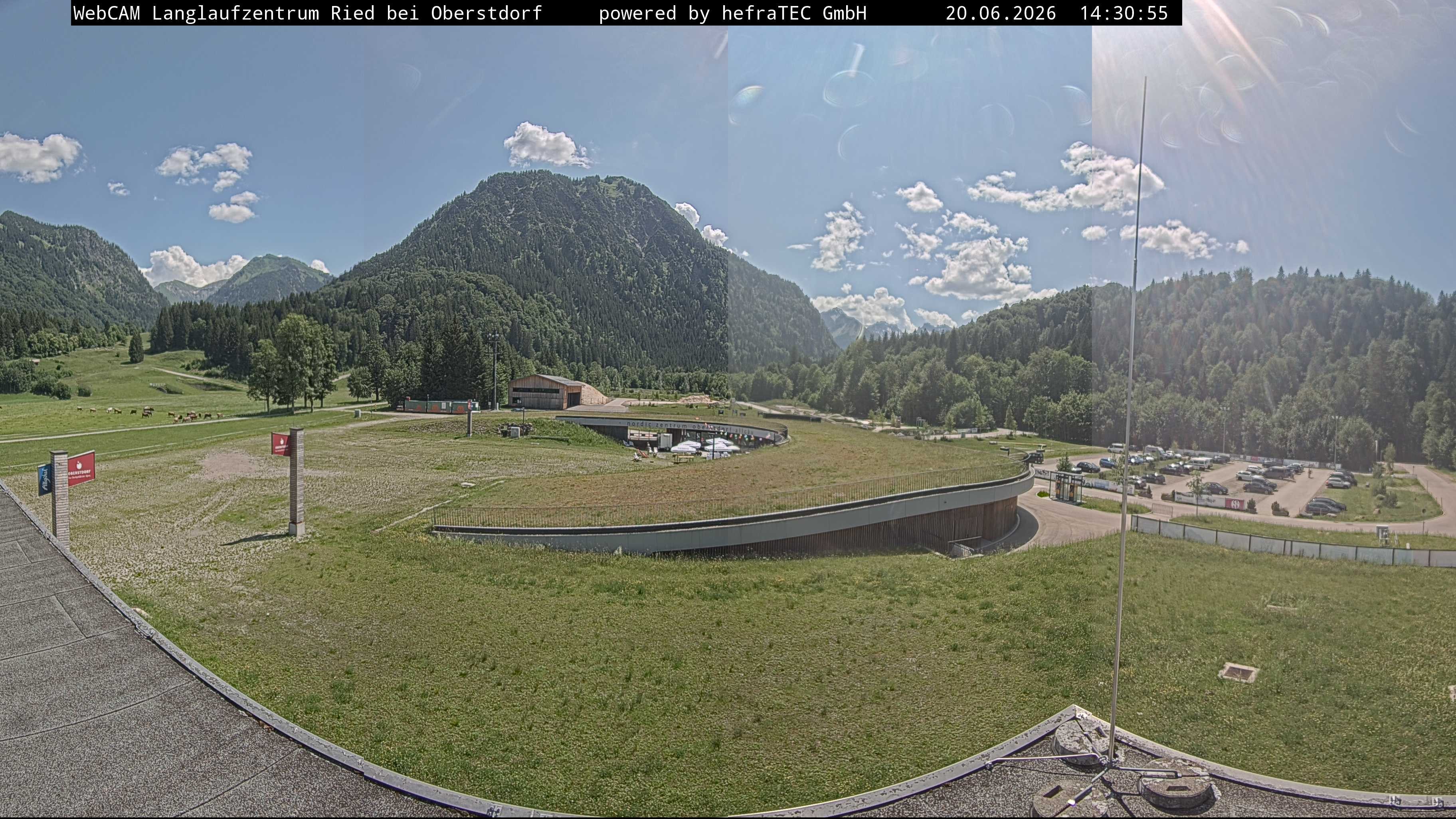 Archiv Foto Webcam Oberstdorf: Blick ins Langlaufstadion