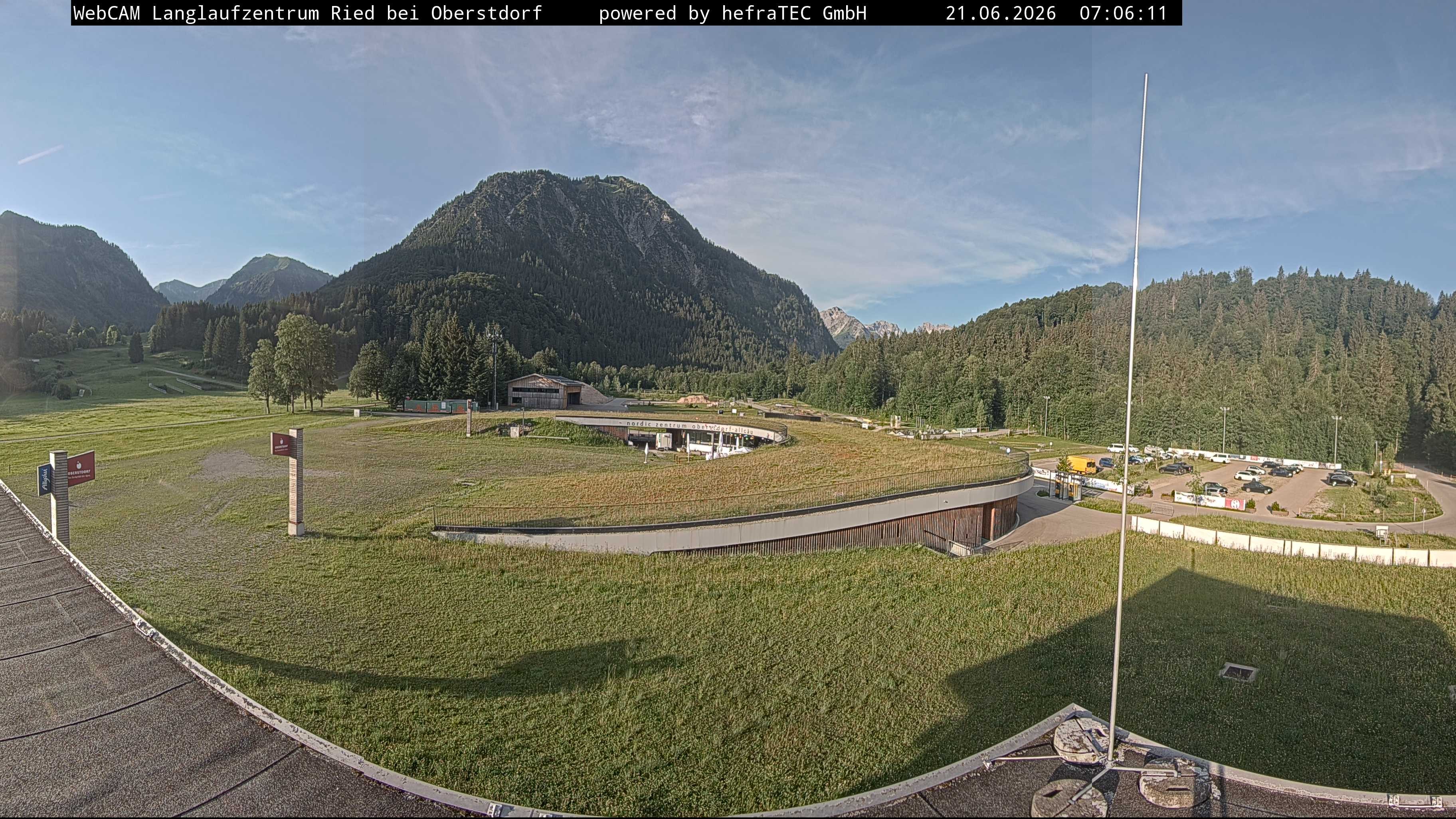 Archiv Foto Webcam Oberstdorf: Blick ins Langlaufstadion