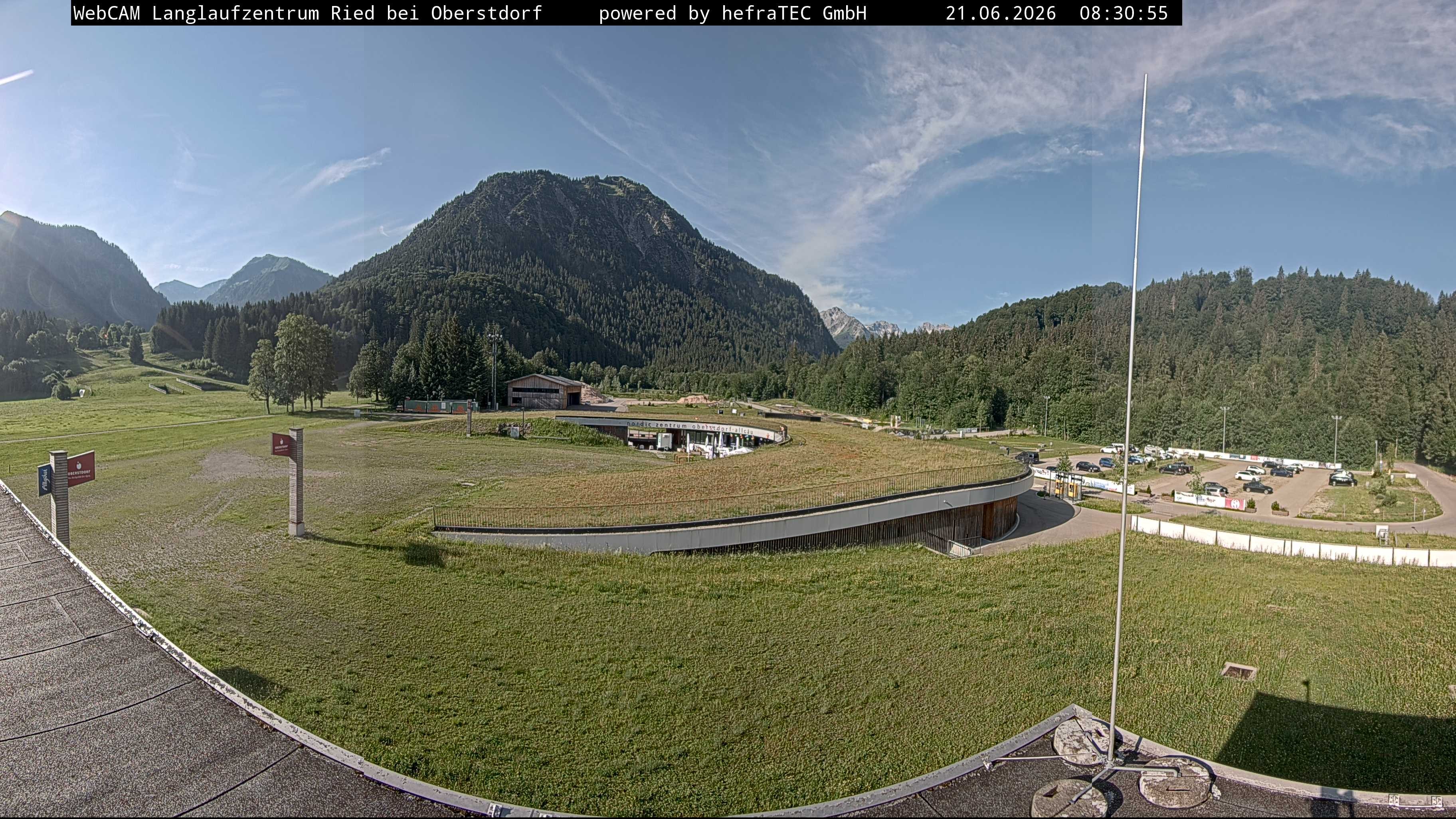 Archiv Foto Webcam Oberstdorf: Blick ins Langlaufstadion