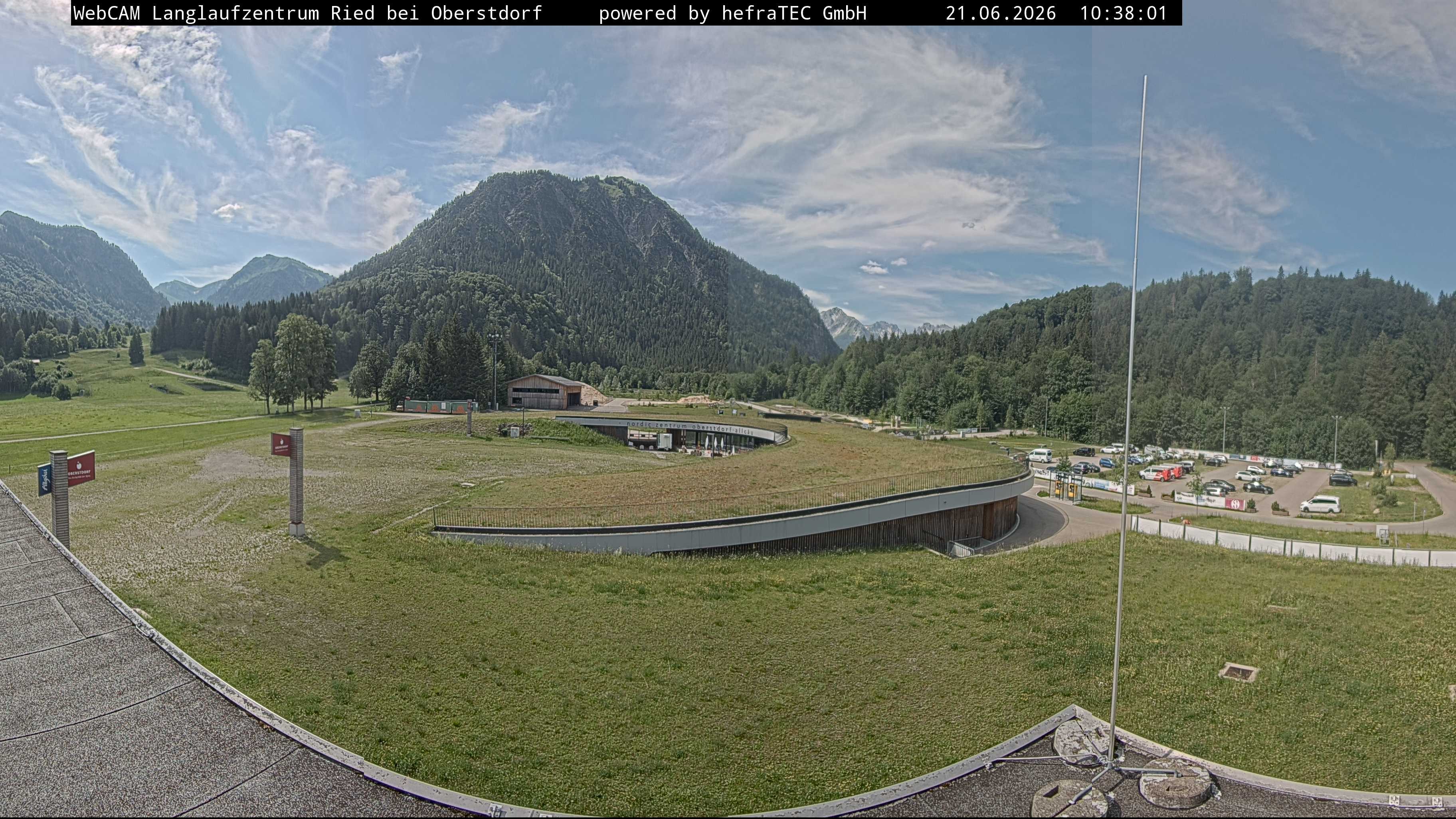 Archiv Foto Webcam Oberstdorf: Blick ins Langlaufstadion