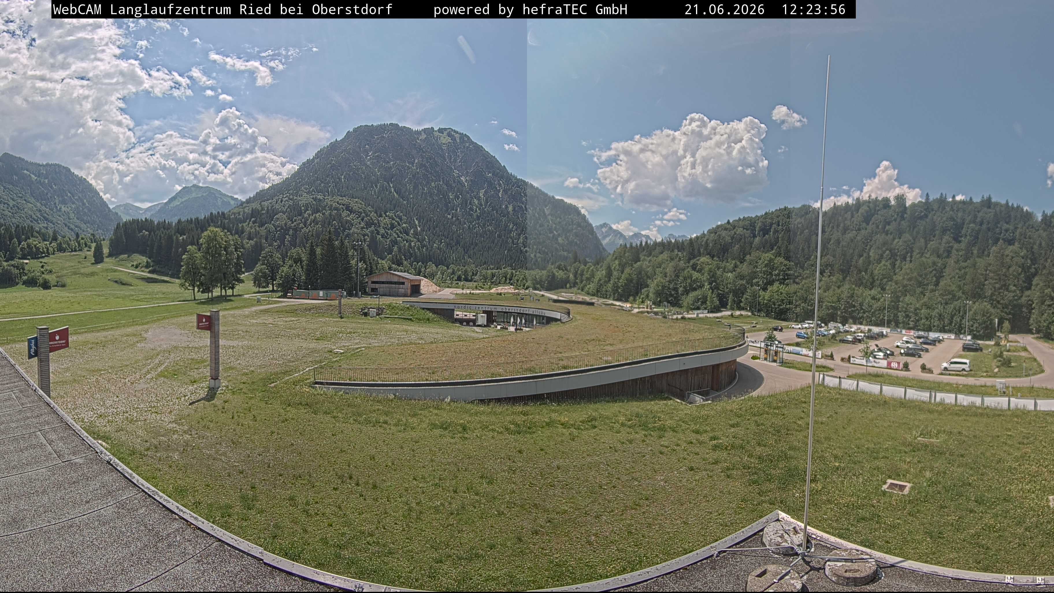Archiv Foto Webcam Oberstdorf: Blick ins Langlaufstadion