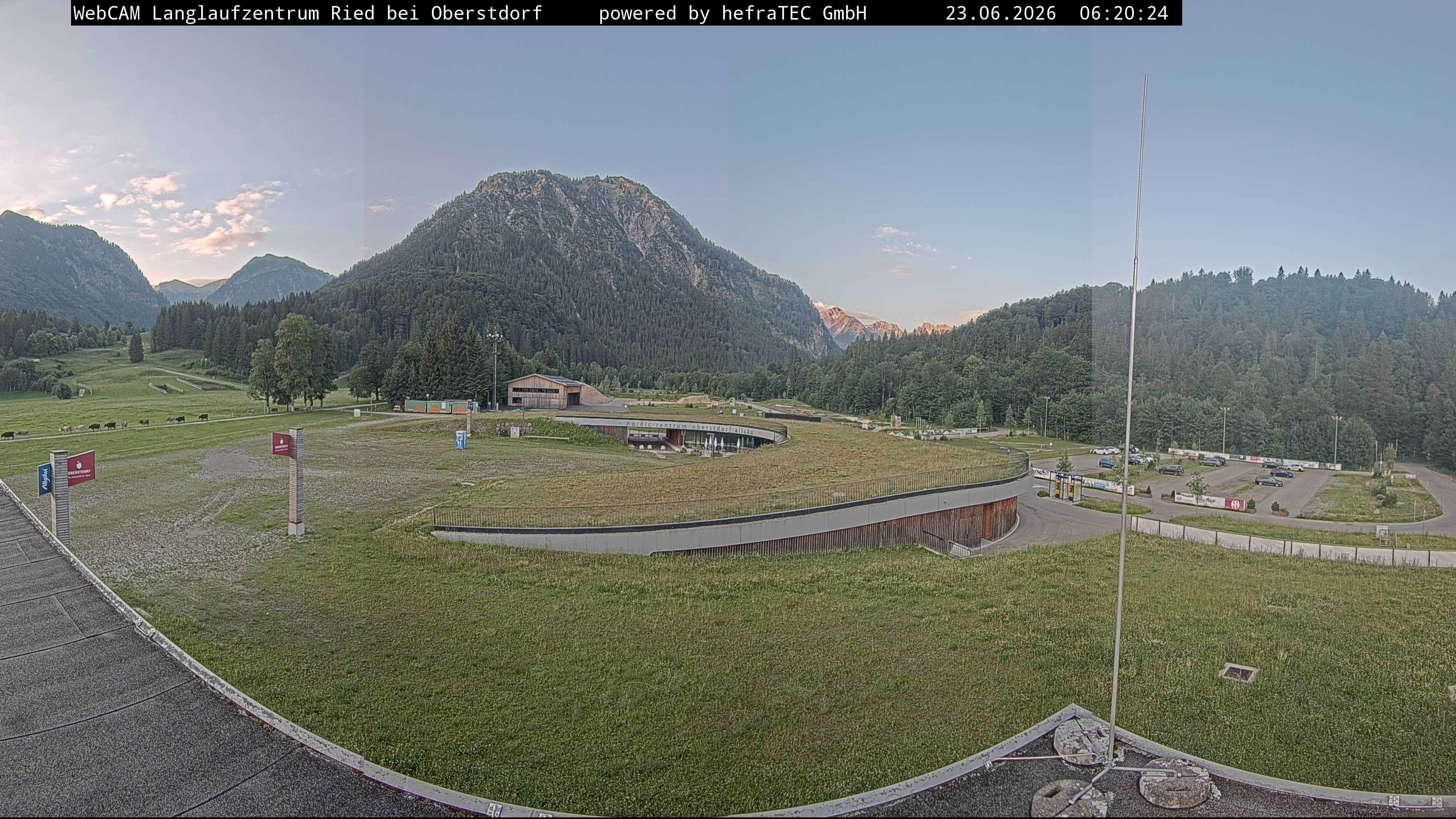 Archiv Foto Webcam Oberstdorf: Blick ins Langlaufstadion