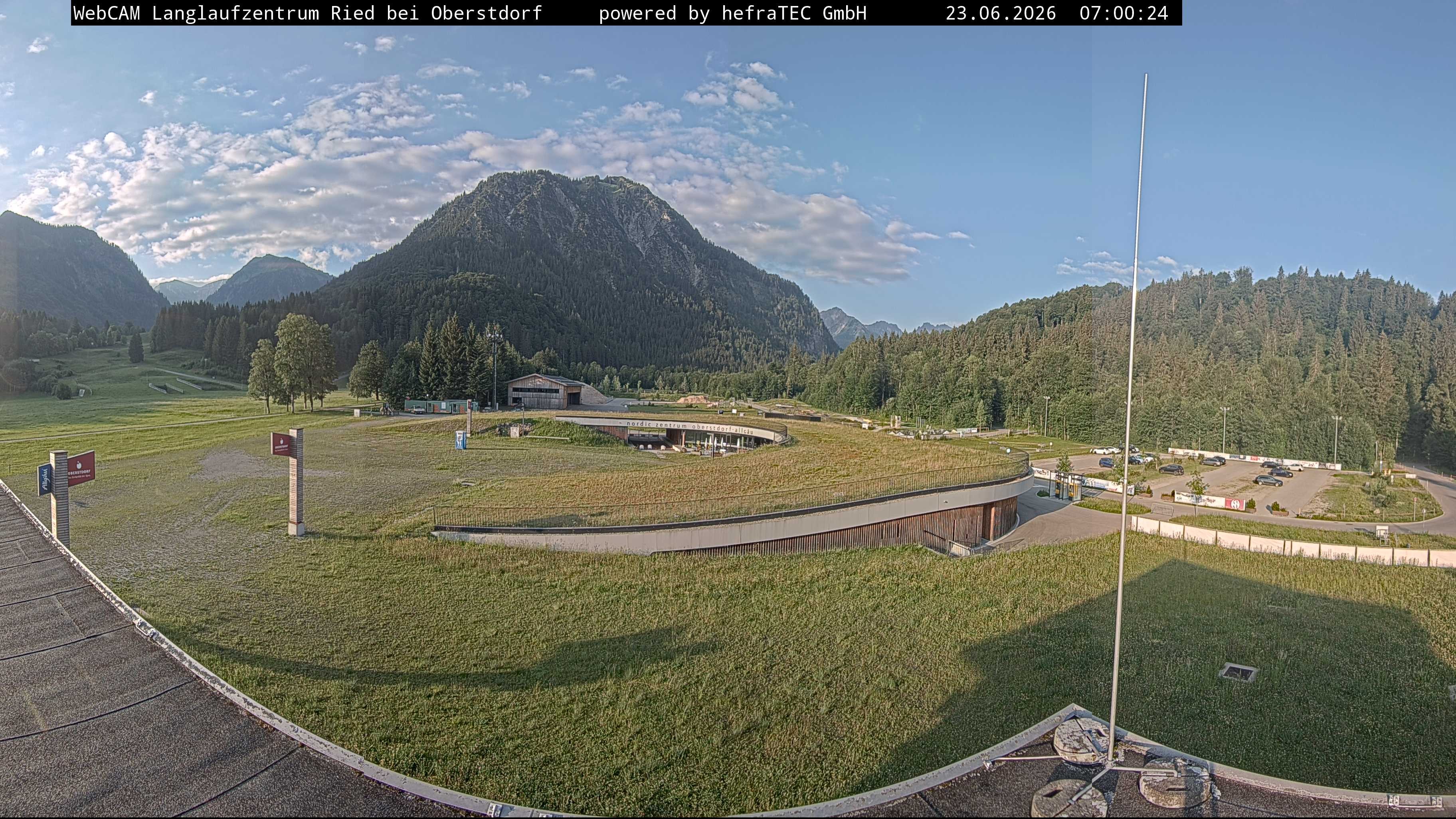 Archiv Foto Webcam Oberstdorf: Blick ins Langlaufstadion