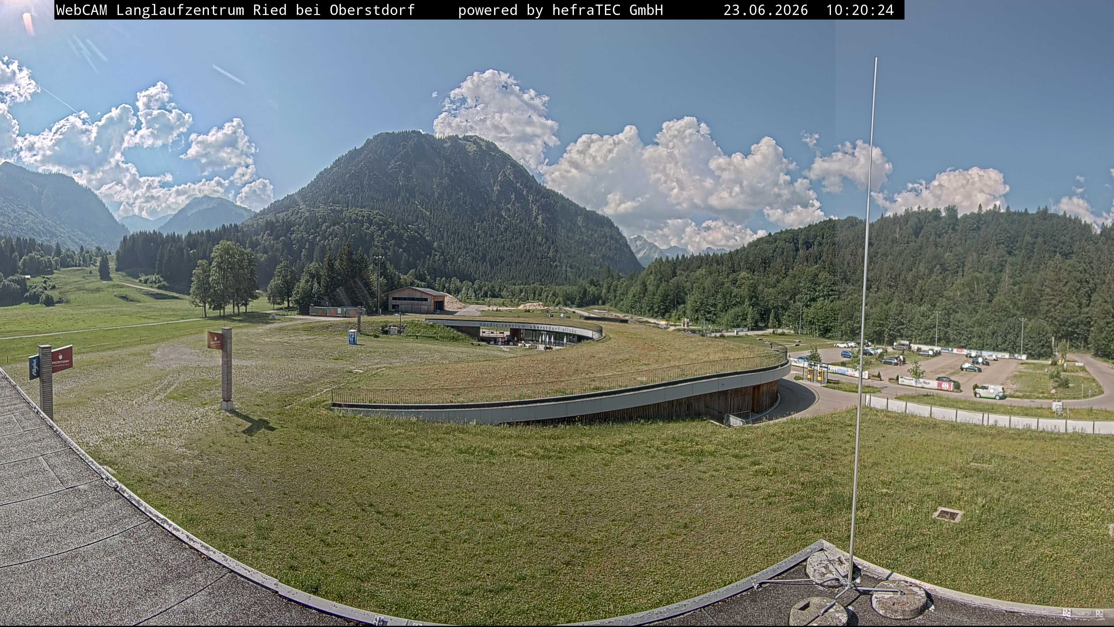 Archiv Foto Webcam Oberstdorf: Blick ins Langlaufstadion