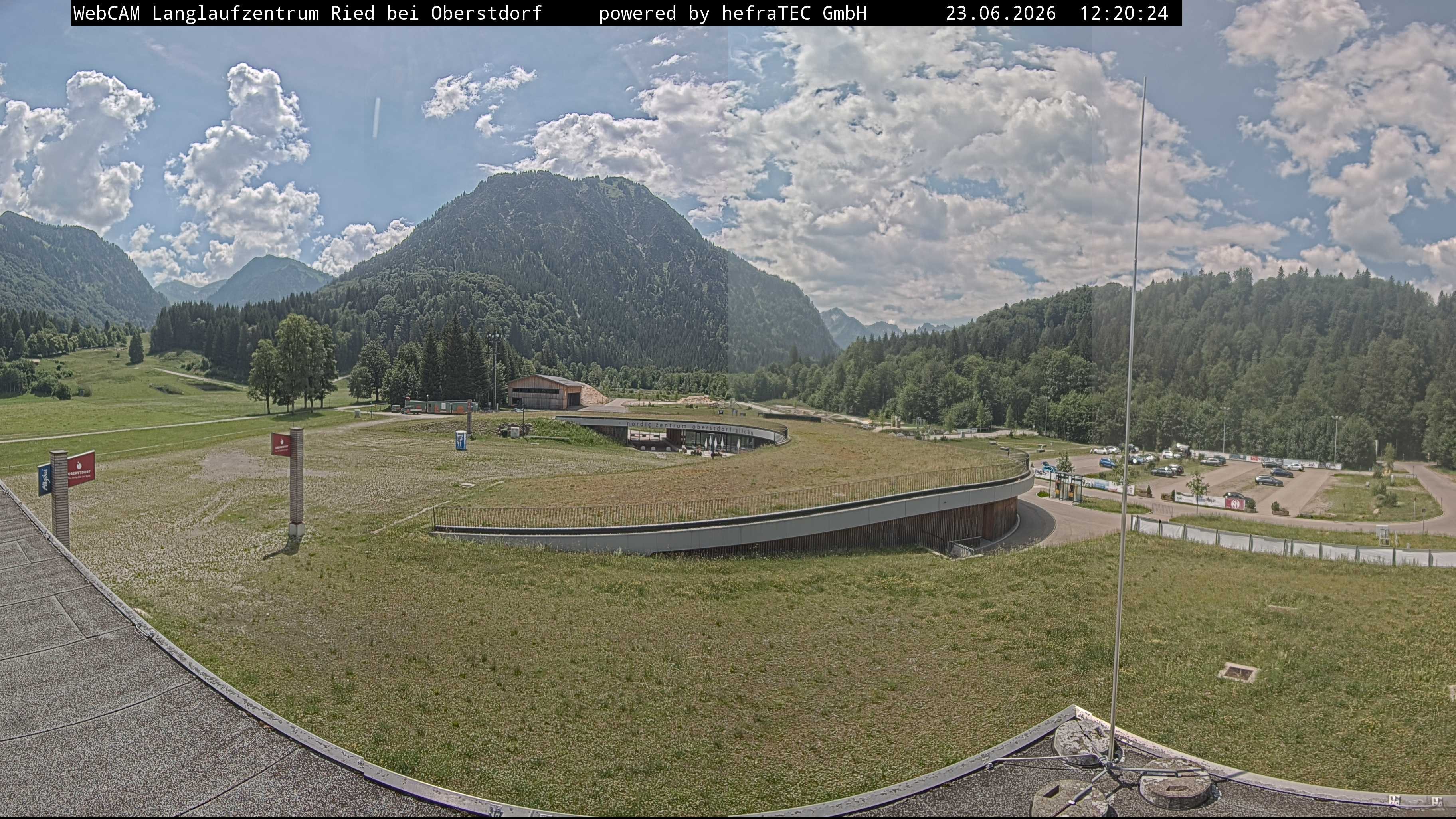 Archiv Foto Webcam Oberstdorf: Blick ins Langlaufstadion