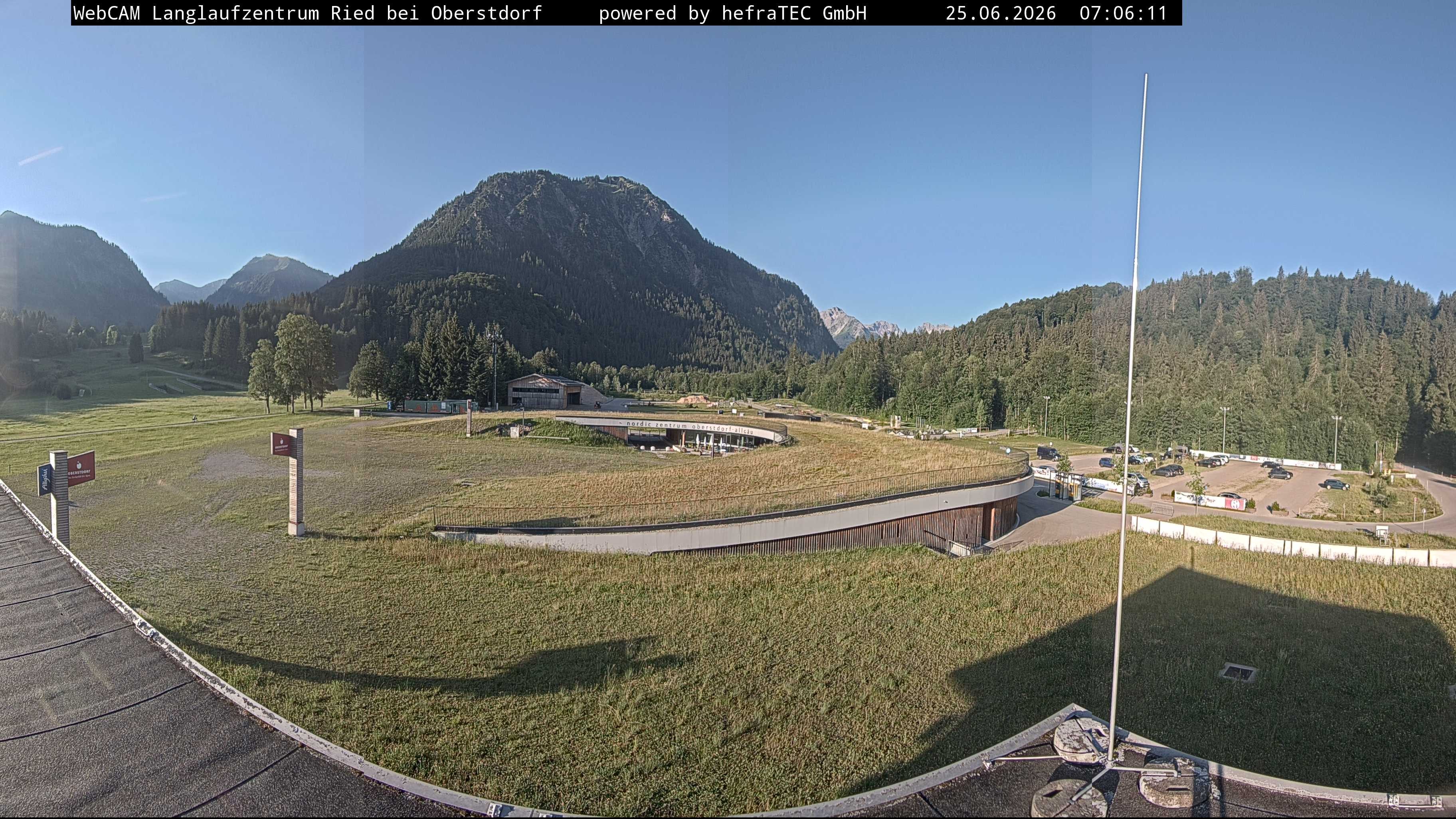 Archiv Foto Webcam Oberstdorf: Blick ins Langlaufstadion