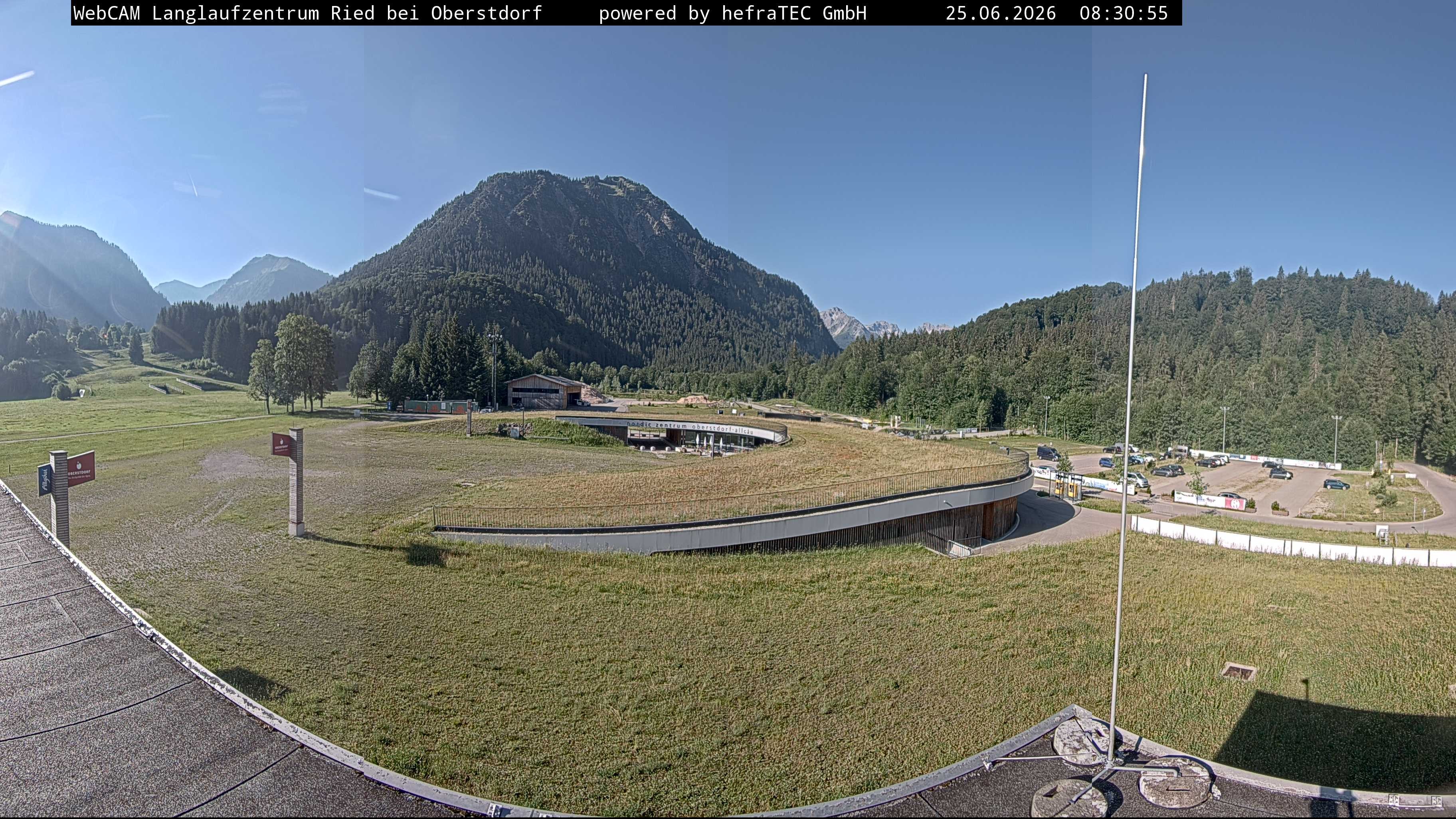 Archiv Foto Webcam Oberstdorf: Blick ins Langlaufstadion