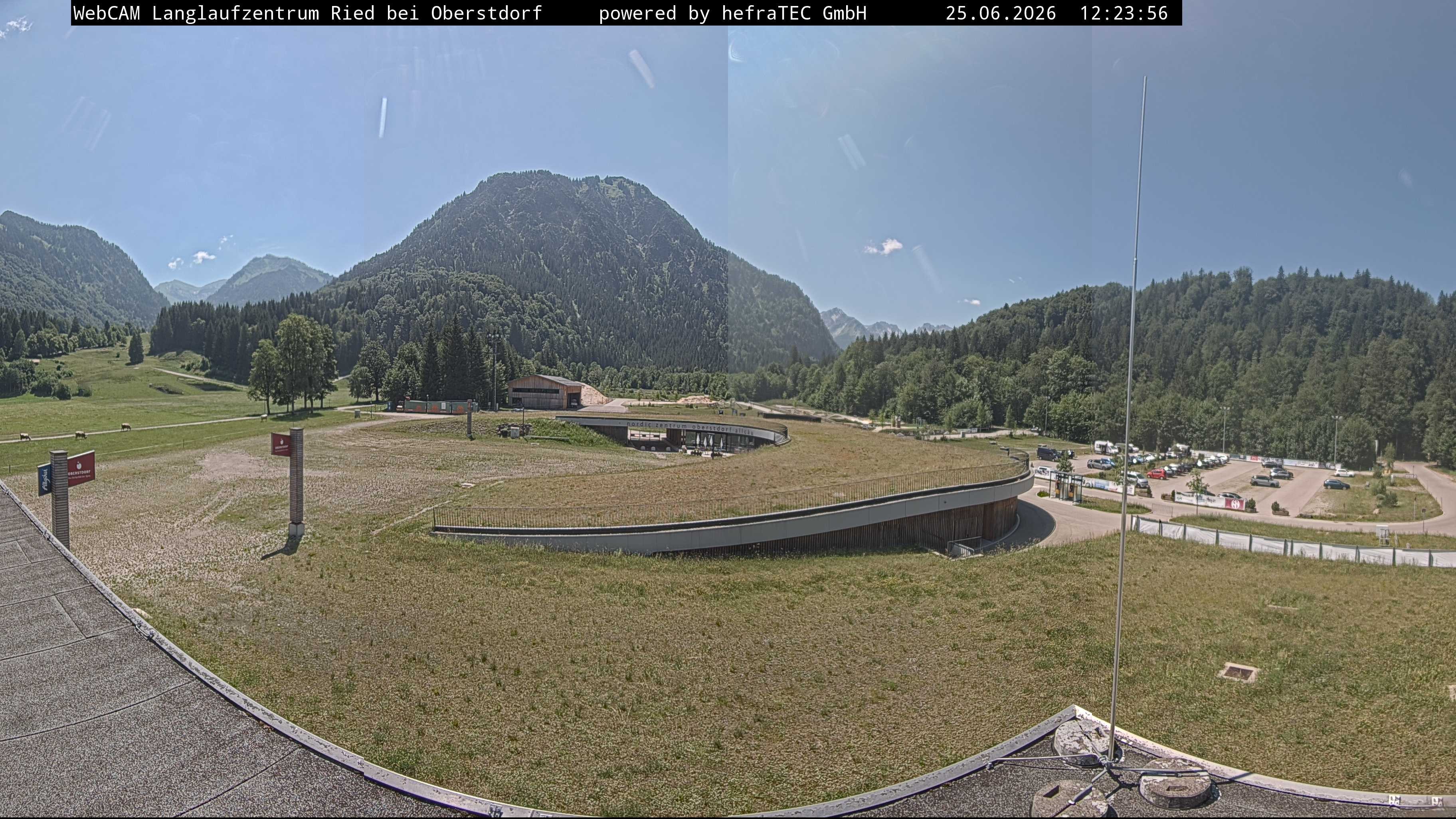 Archiv Foto Webcam Oberstdorf: Blick ins Langlaufstadion